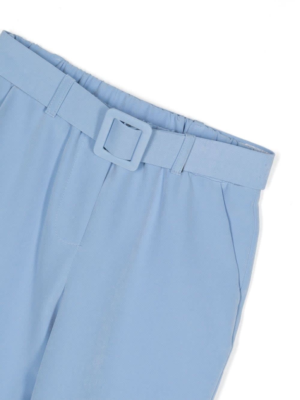 Shop Miss Grant Pantaloni Dritti Con Cintura In Light Blue