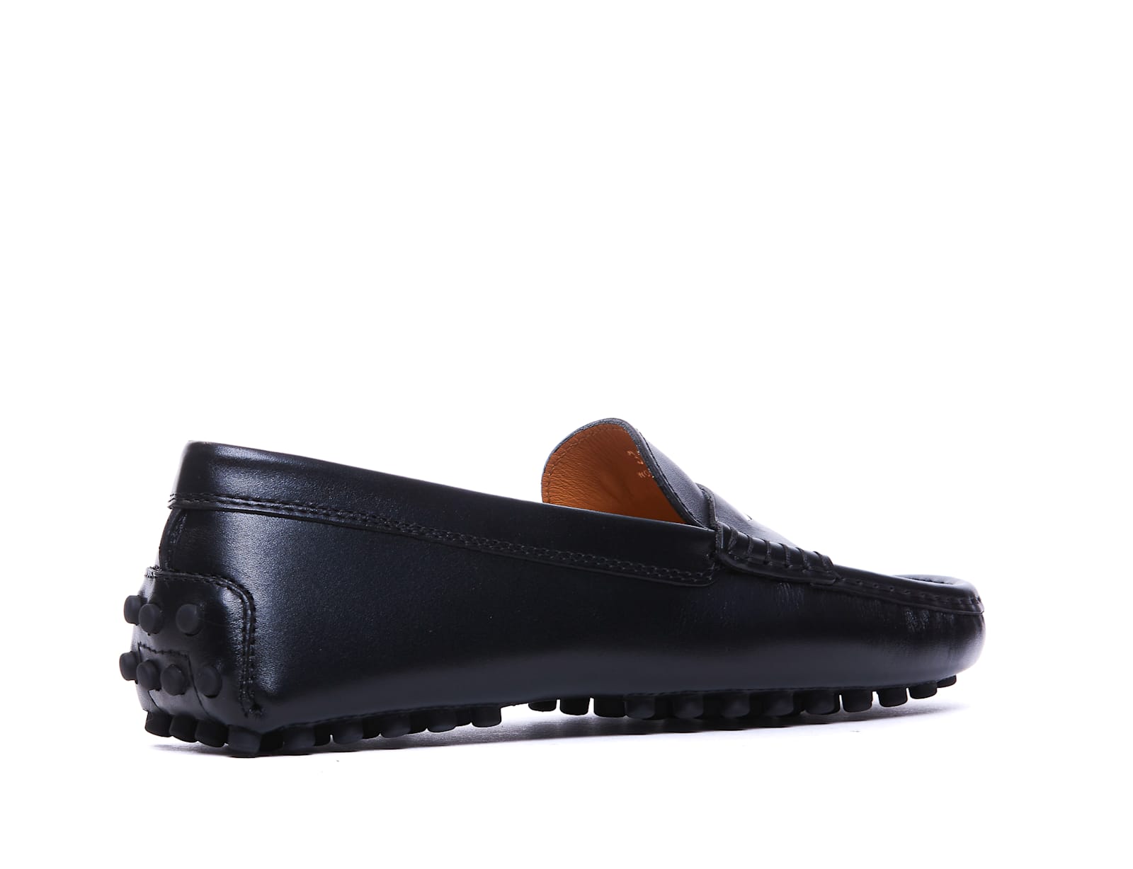 Tod's Gommino Leather Loafers In Black