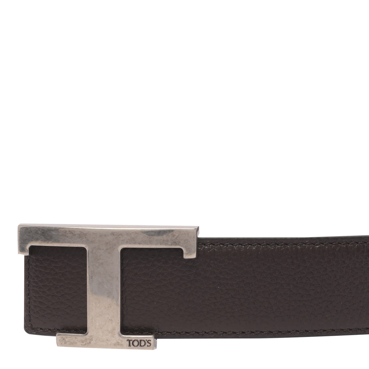 Shop Tod's T Timeless Reversible Belt In Brown