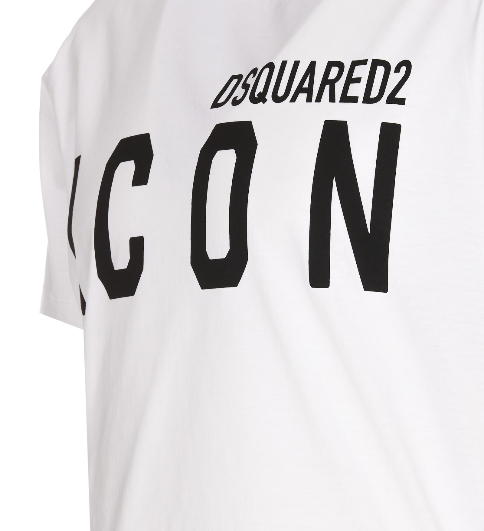 Shop Dsquared2 Be Icon T-shirt In Bianco/nero