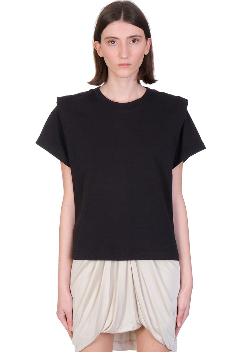 Isabel Marant Zelitos T-shirt In Black Cotton
