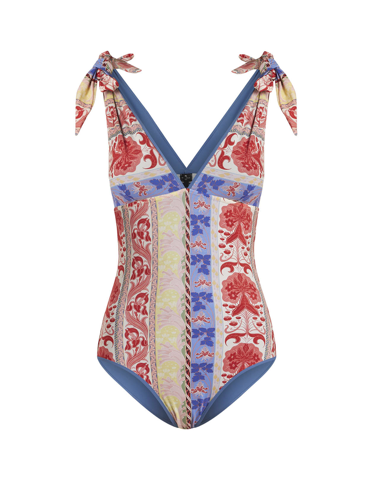 Shop Etro One Piece Swimsuit With  Summer Print In White