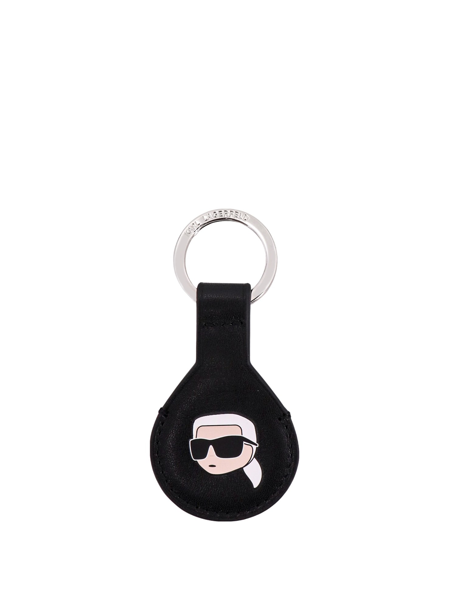 Shop Karl Lagerfeld Key Ring In Black