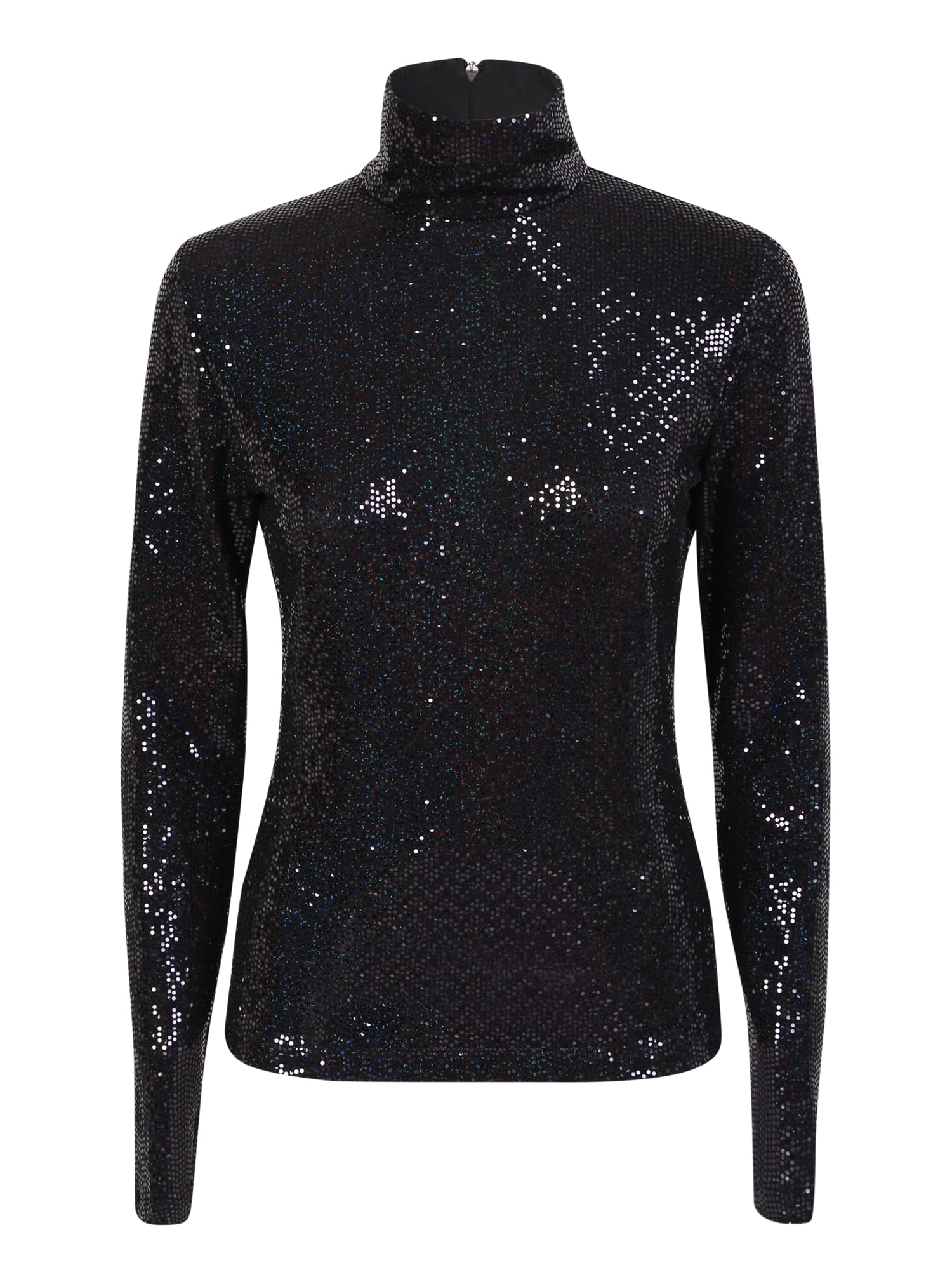 High Neck Top Covered With Sequins By. Innovative And Alternative Design, Casual But Sporty MSGM