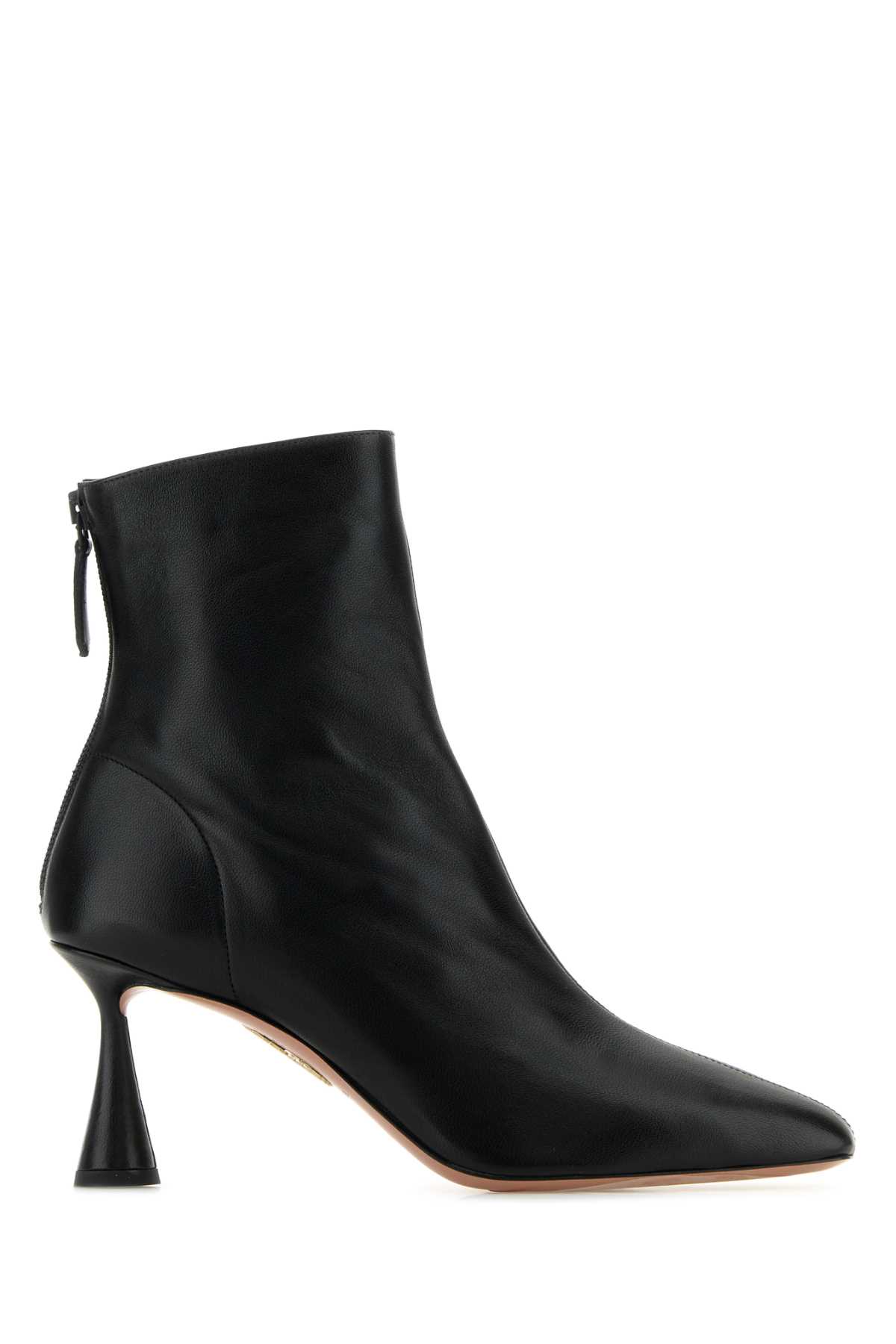 Black Nappa Leather Amore Ankle Boots