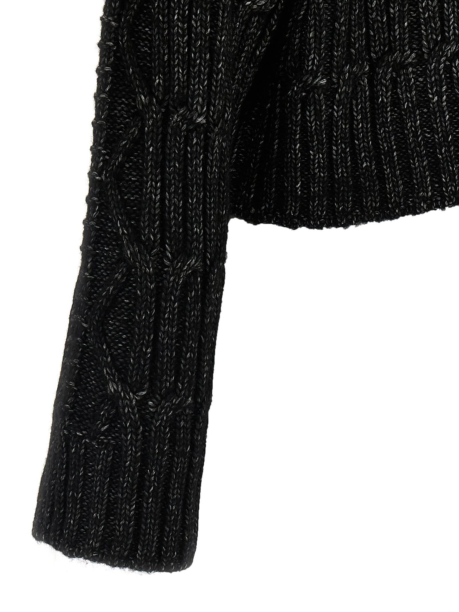 ALBERTA FERRETTI BRAIDED SWEATER 