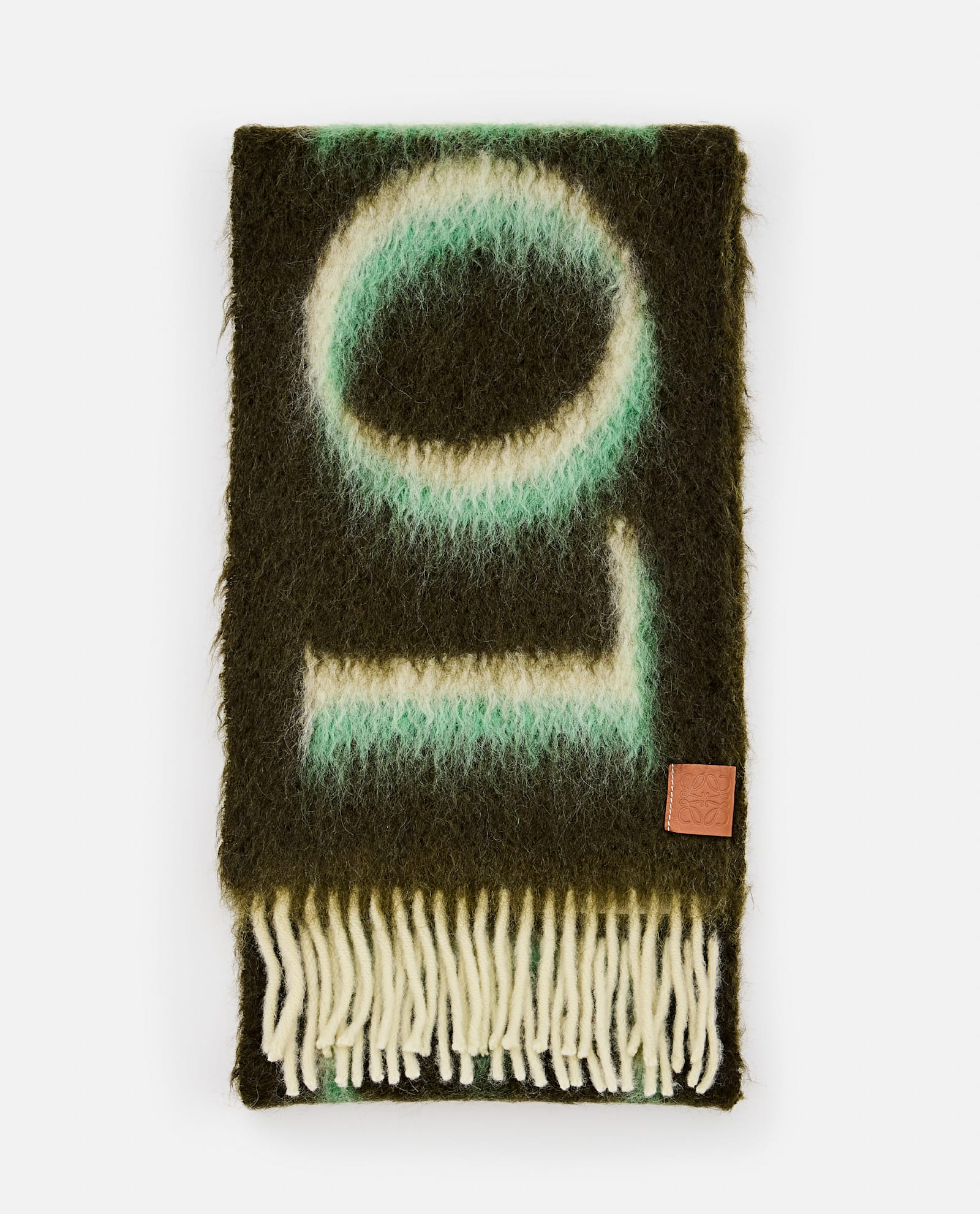 Shop Loewe Scarf In Green