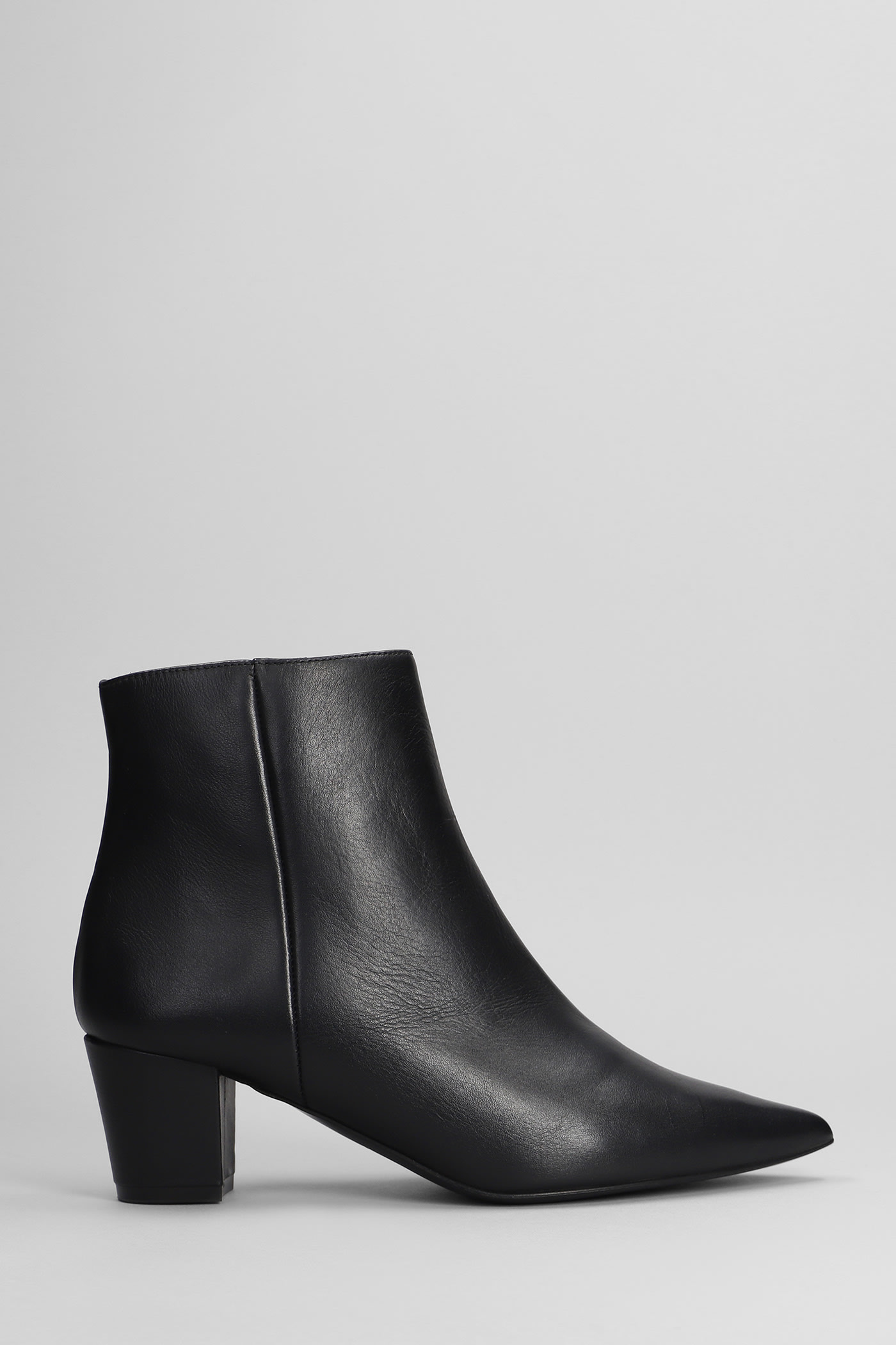 Shop Marc Ellis High Heels Ankle Boots In Black Leather