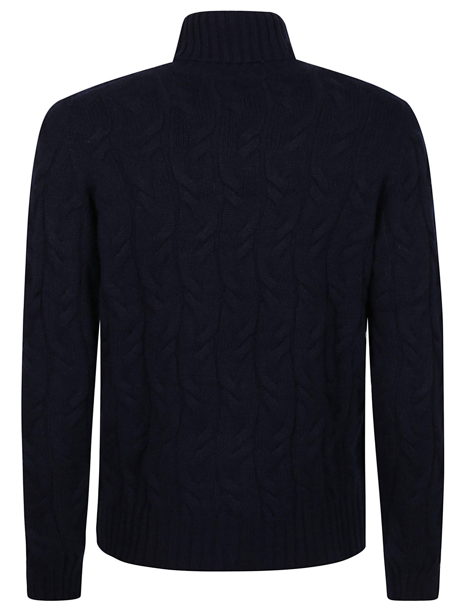 Drumohr Treccia Turtleneck In Blu