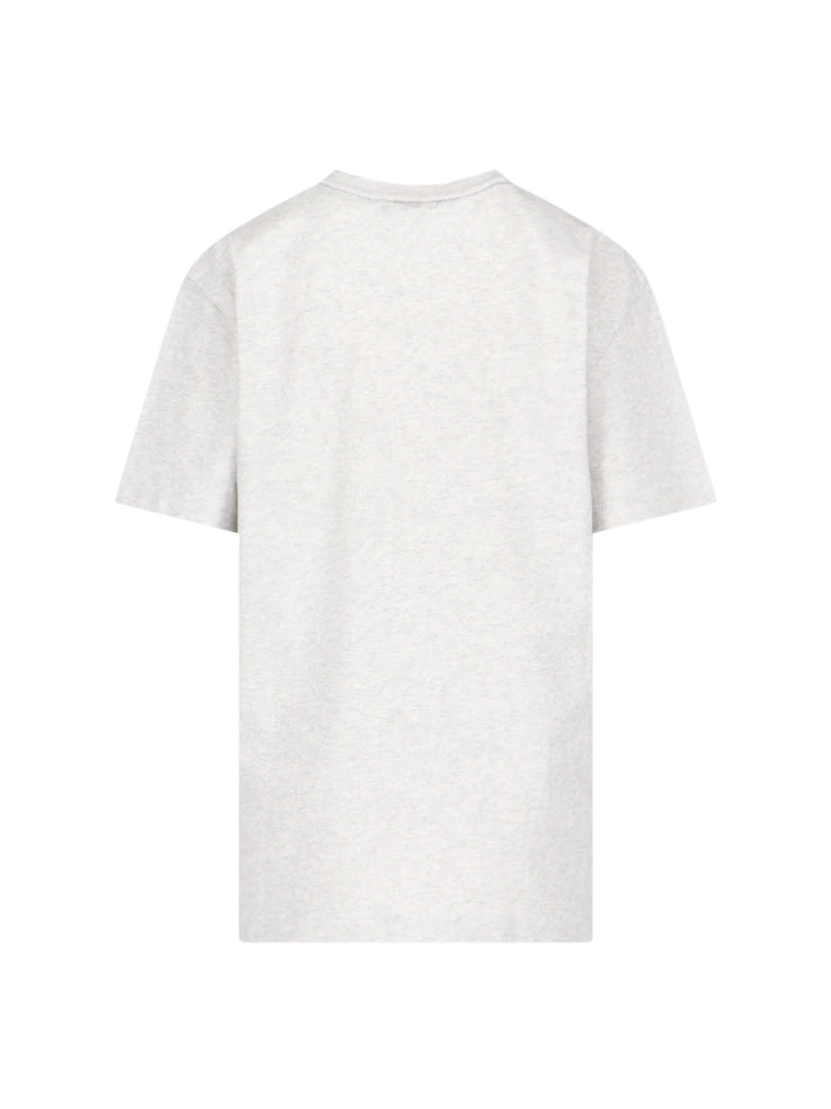 Alexander Wang Logo T-shirt In Lightheathergrey