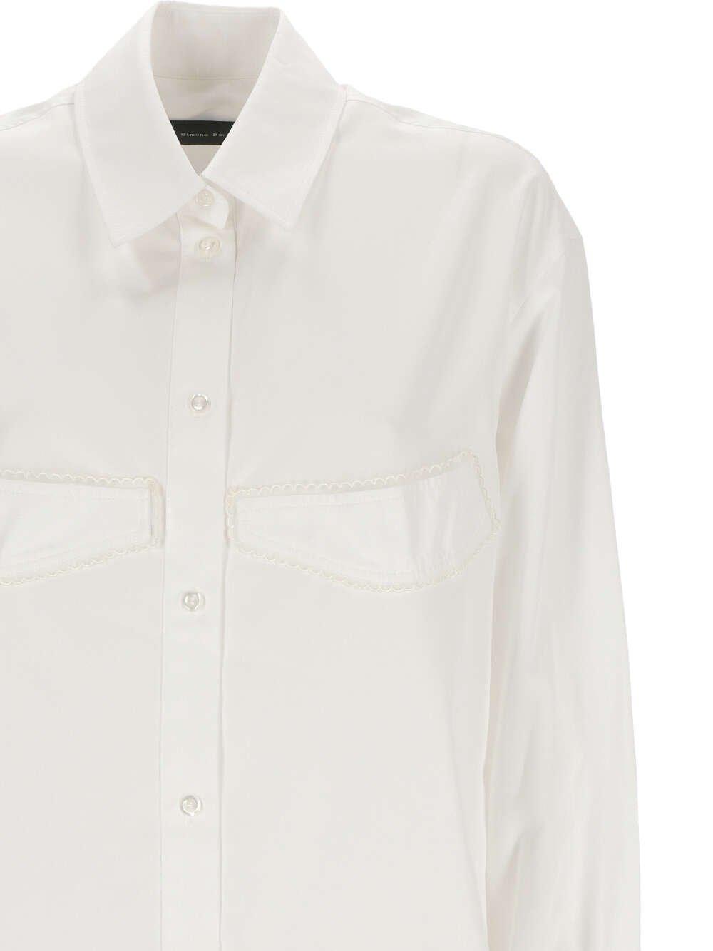 Simone Rocha Cotton-lace Shirt In White
