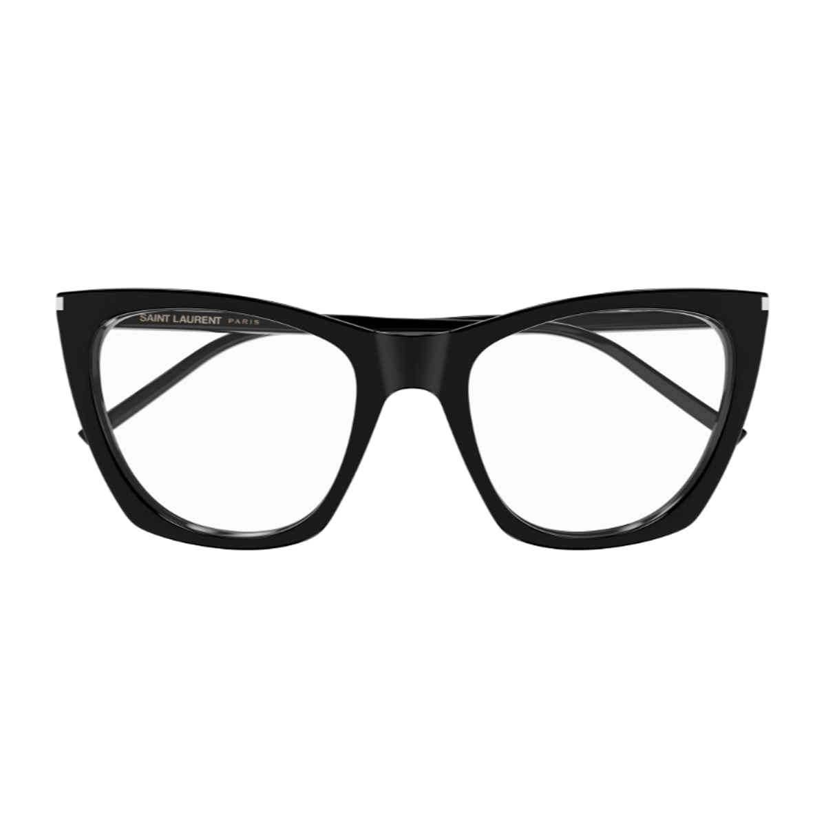 Shop Saint Laurent Sl 214 Kate Thin Opt Linea Corner Angle 001 Black Glasses