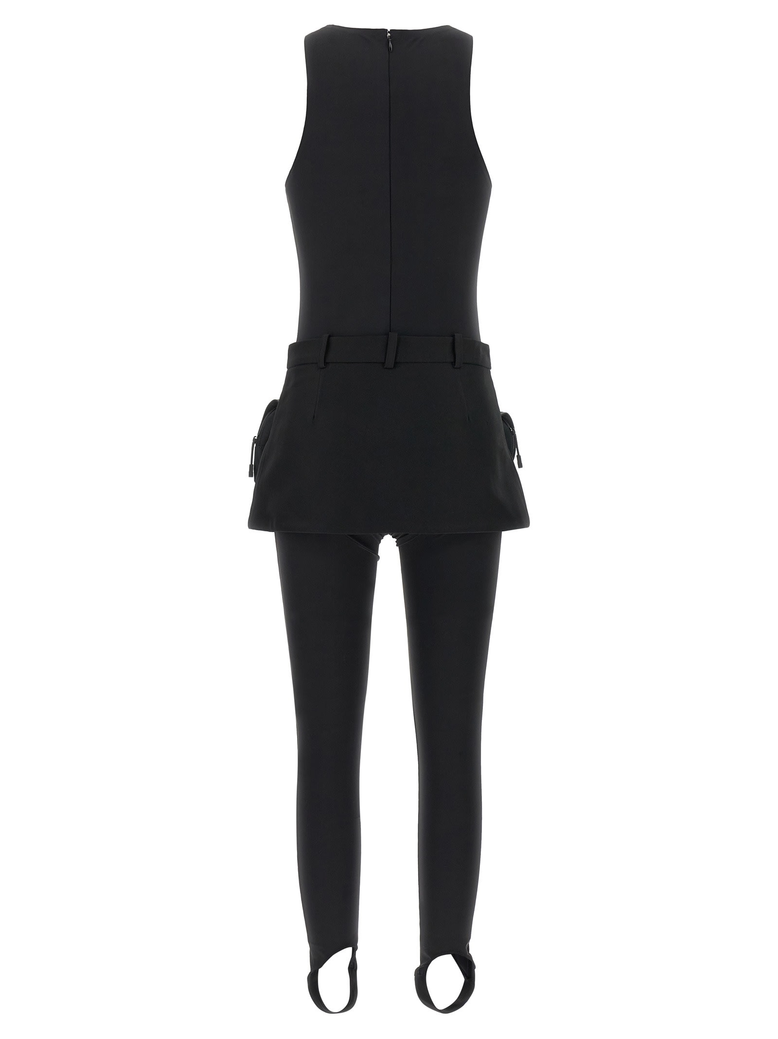 Coperni Synthetic Fabric Tracksuit With Utility Belt In Black