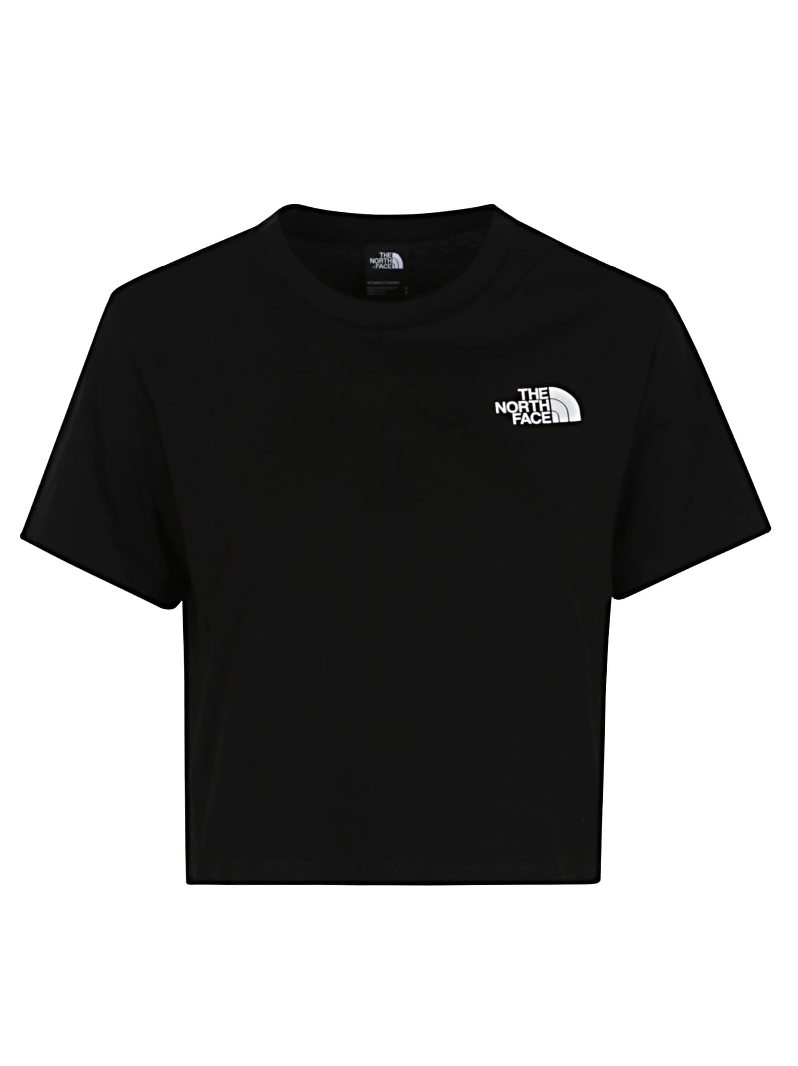 Shop The North Face W Simple Dome Cropped Slim Tee In Black