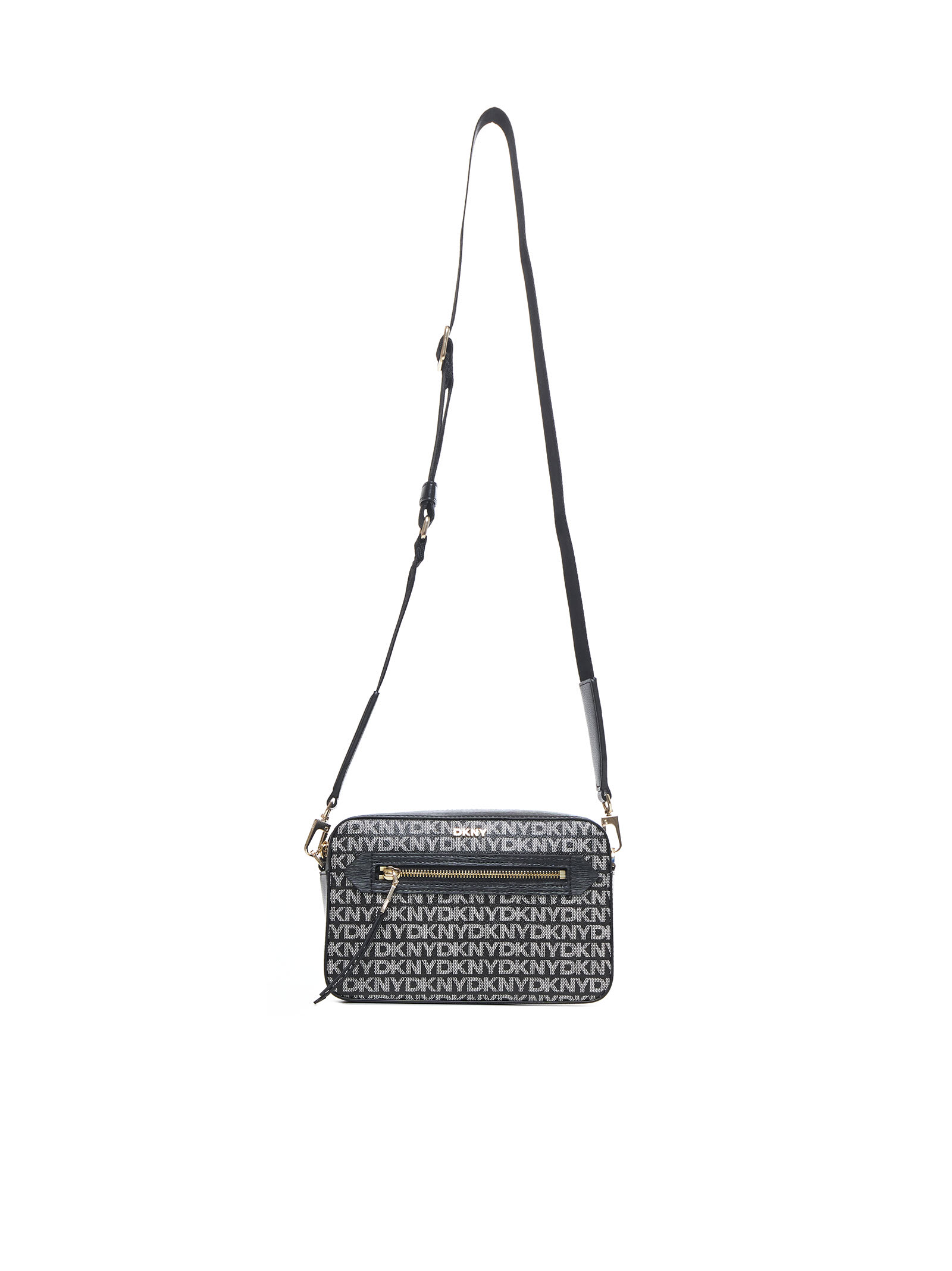 Shop Dkny Shoulder Bag In Black Logo Black