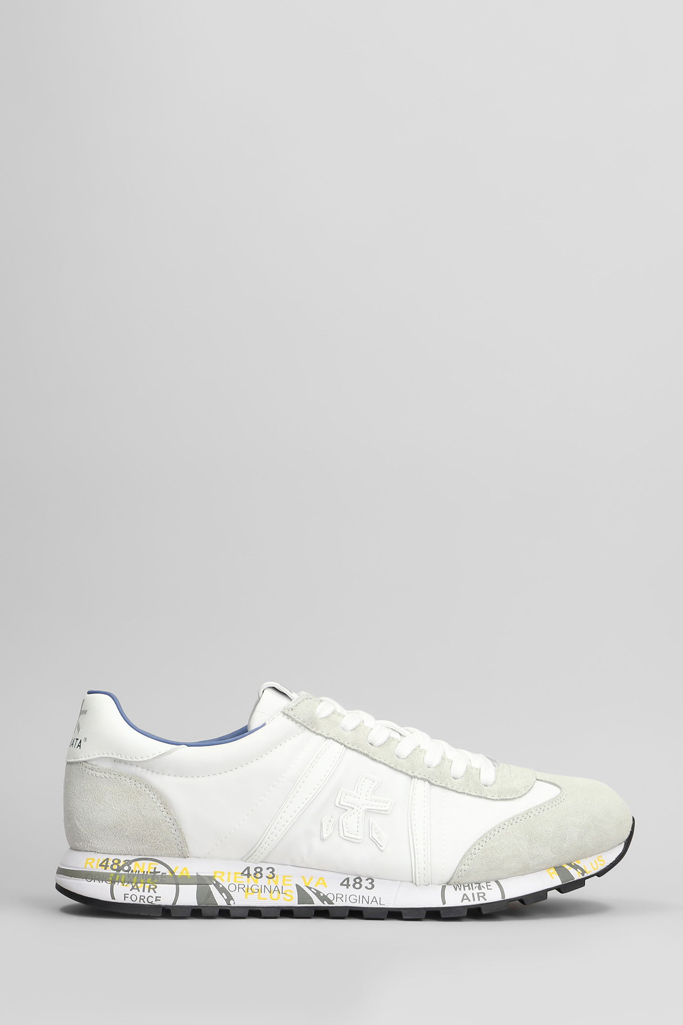 Lucy Sneakers In White Suede And Fabric
