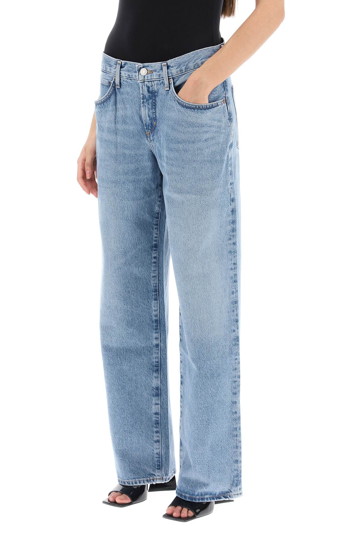 Shop Agolde Fusion Relaxed Jeans In Rnoun Renounce