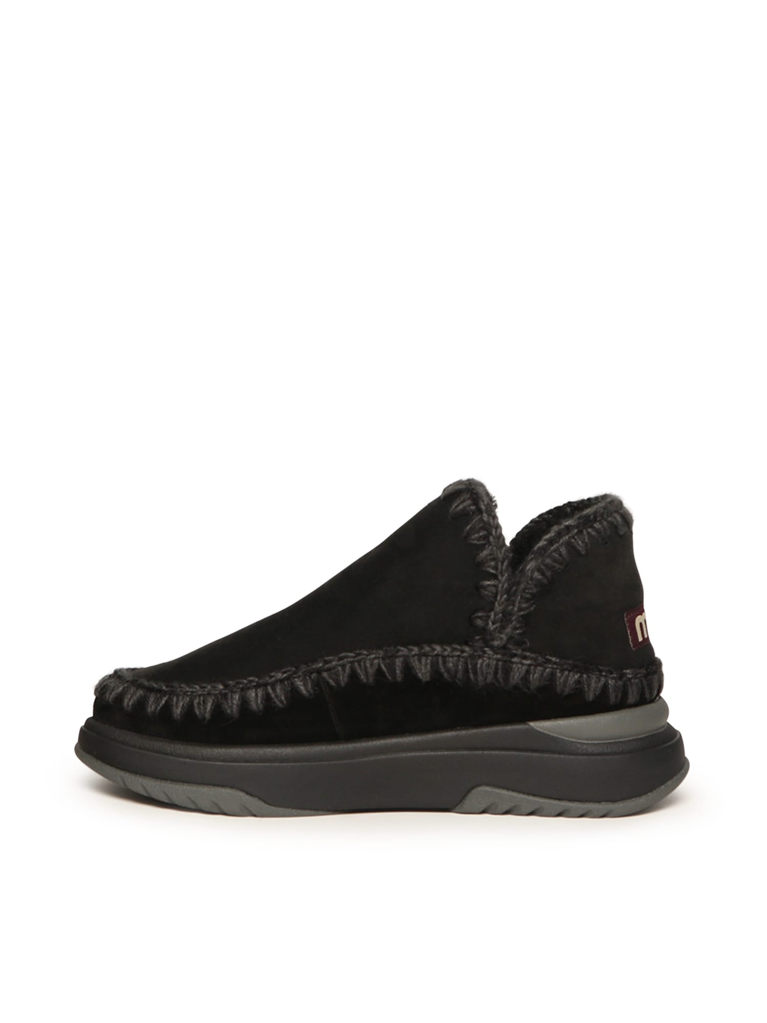 Mou Double-face Sheepskin Slip-on Sneakers In Multi