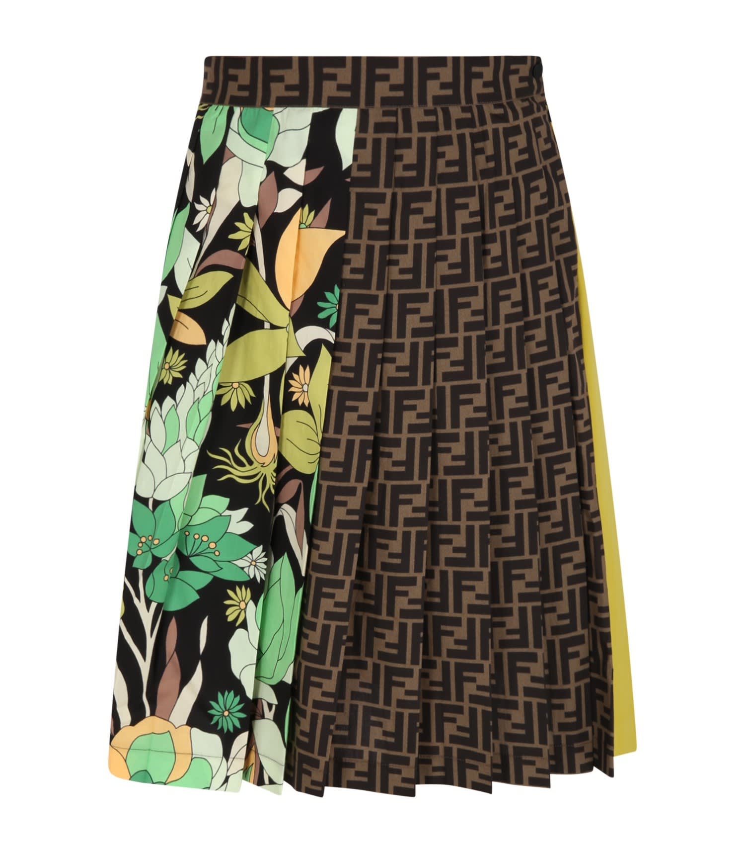 Fendi Multicor Skirt With Iconic Prints