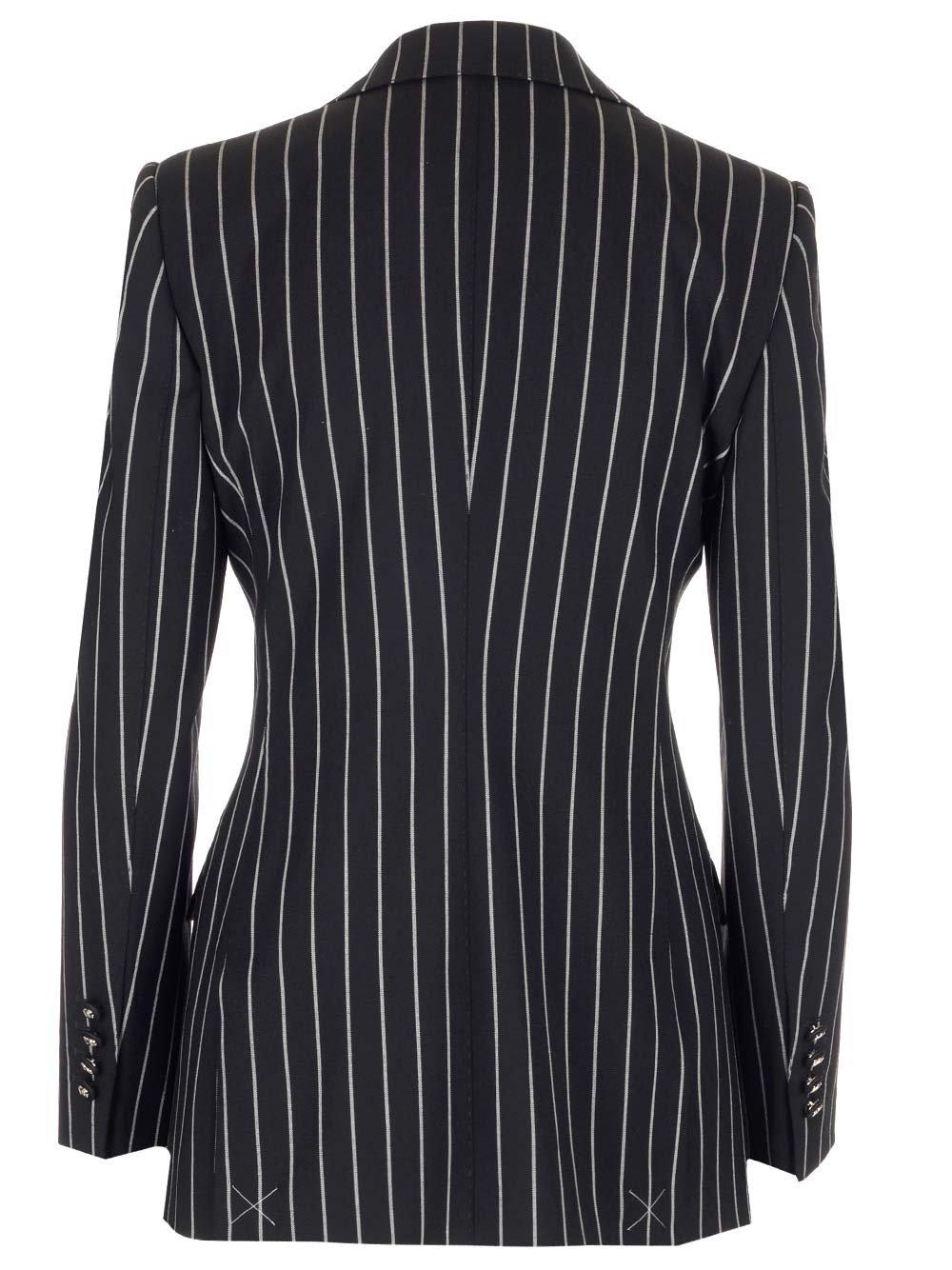 Dolce & Gabbana Pinstriped Turlington Blazer In Multi | ModeSens