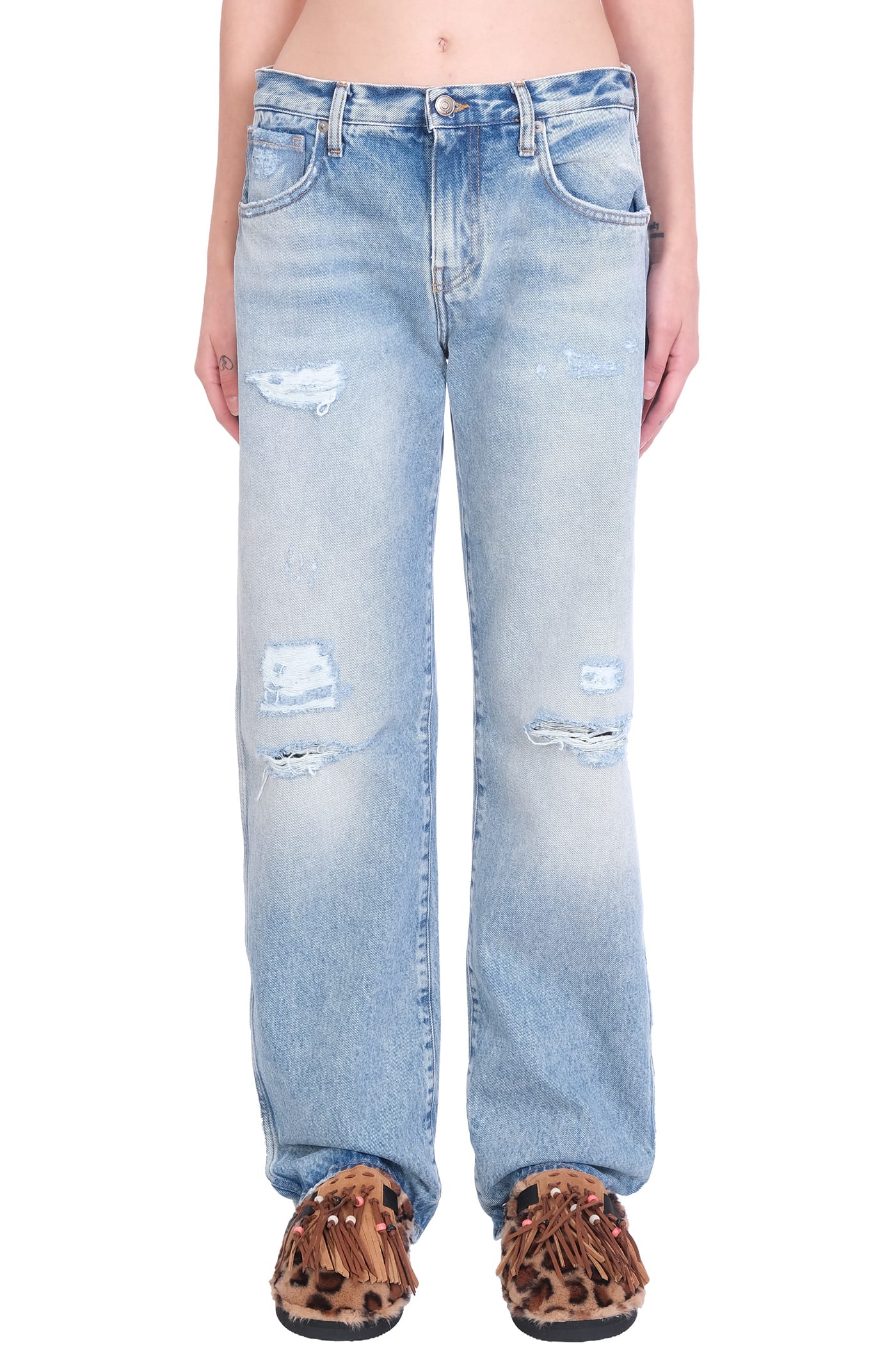 Alanui Jeans In Blue Cotton