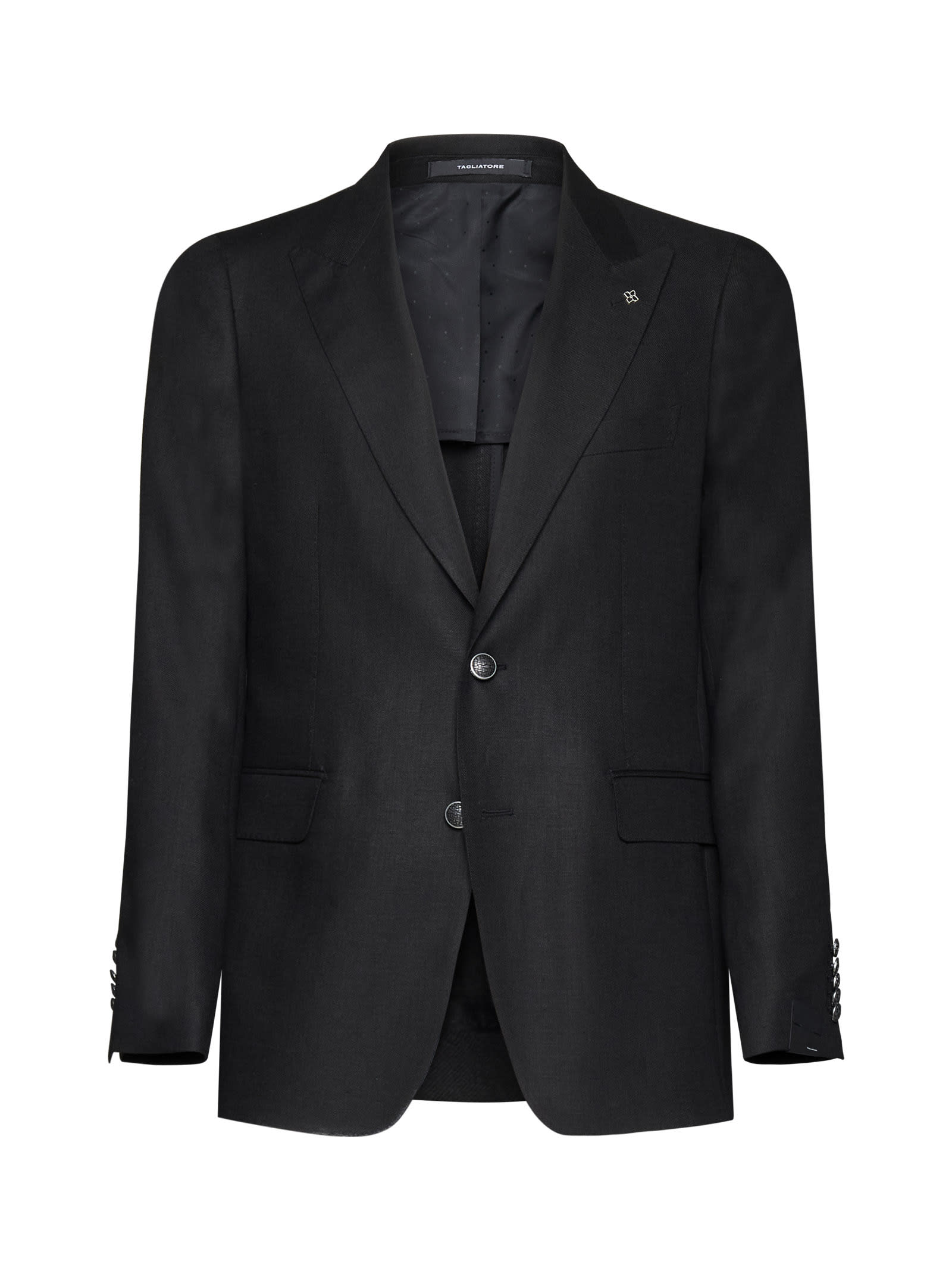 Shop Tagliatore Blazer In Black