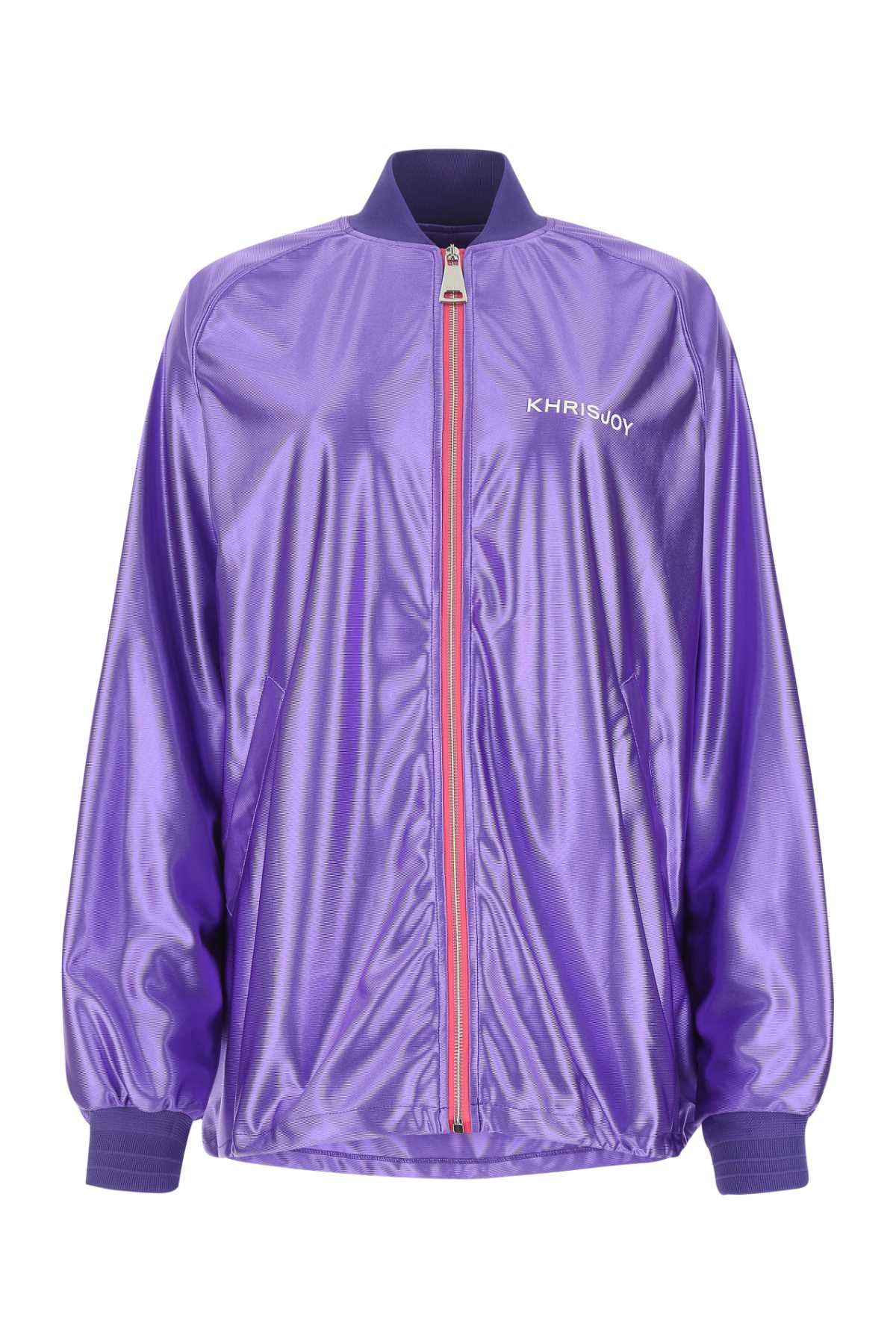 Purple Polyester Oversize Sweatshirt