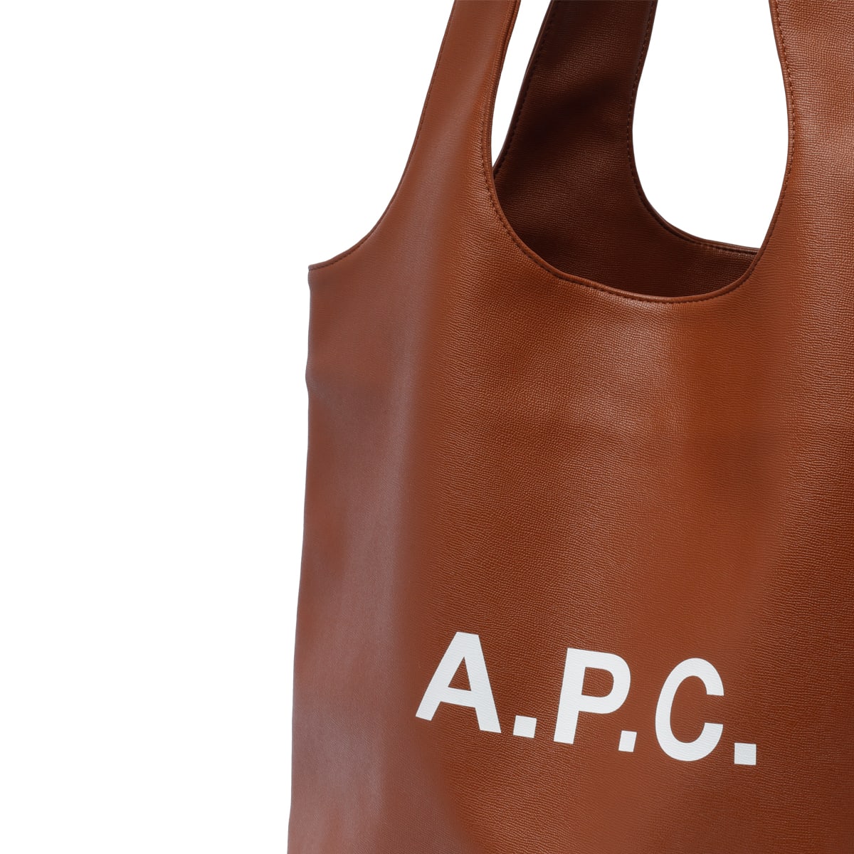 Shop Apc Ninon Tote Bag In Brown