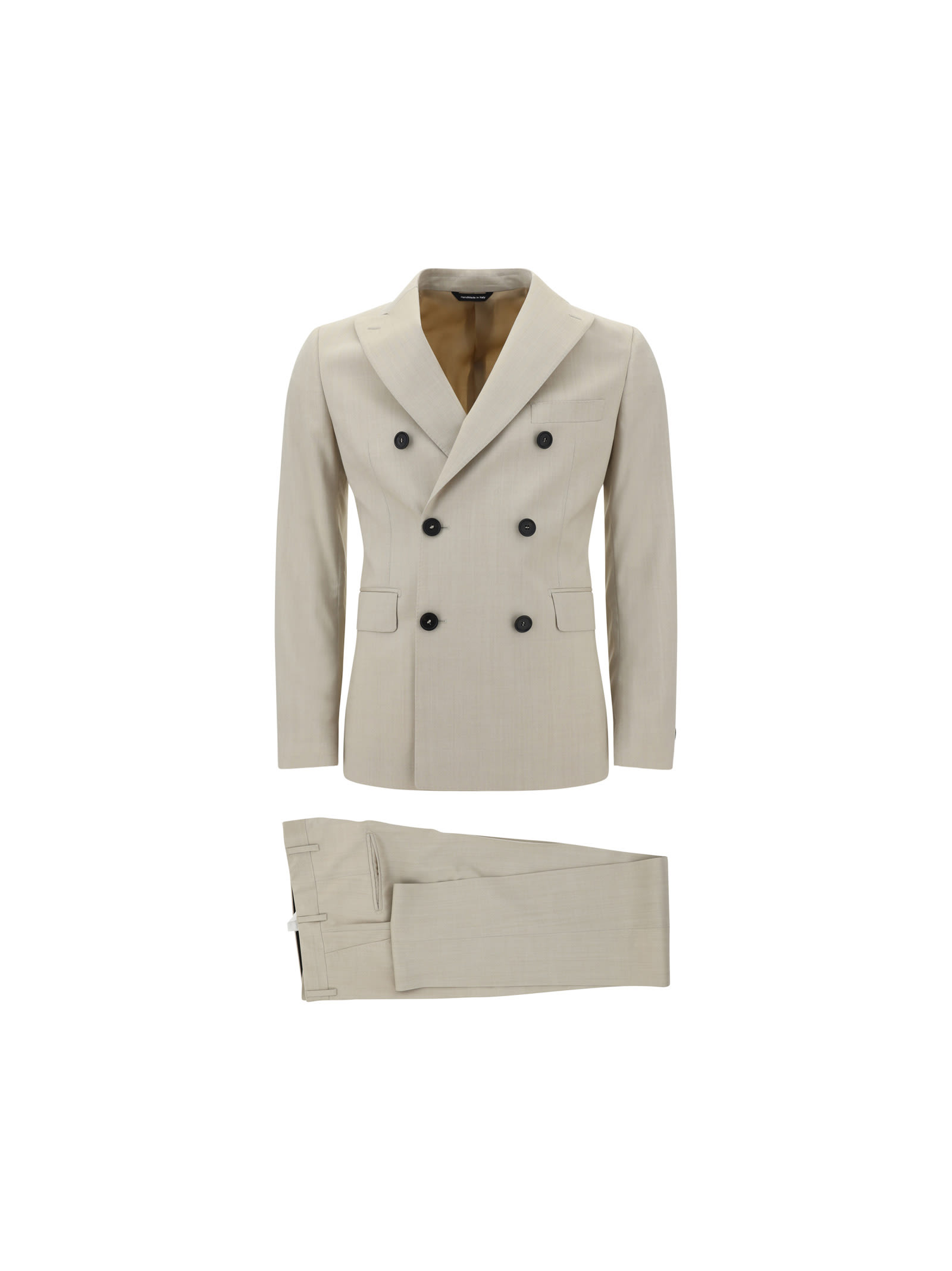 Tonello Classic Suit In Crema