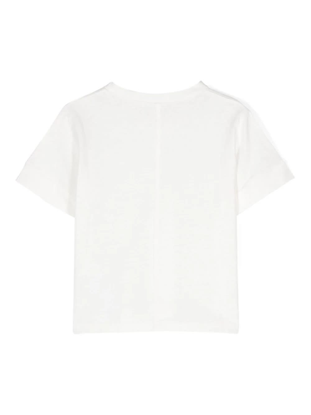 Shop Paolo Pecora T-shirt Basic Con Logo In White