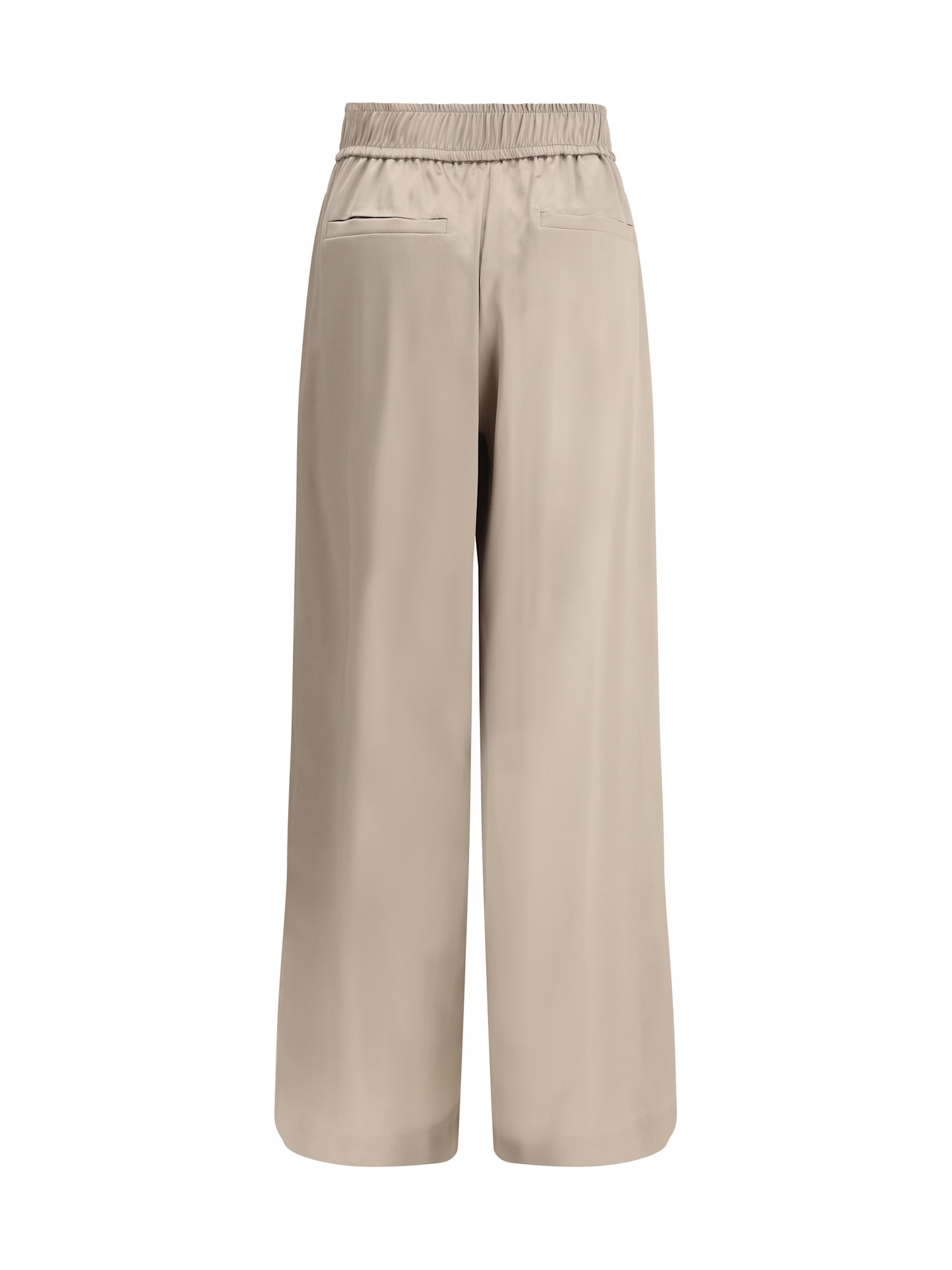 Brunello Cucinelli Palazzo Pants In Kaki