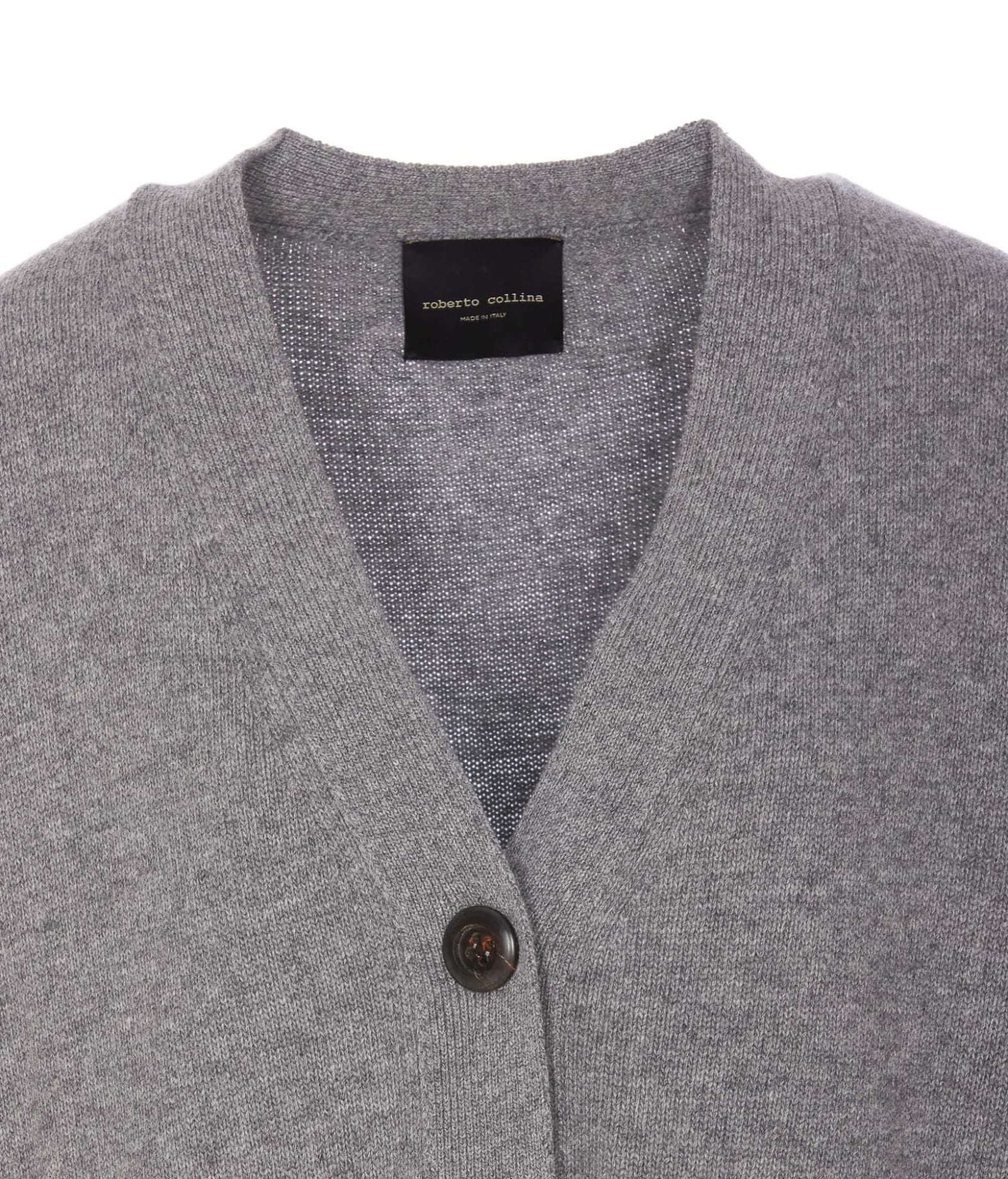 Shop Roberto Collina Cardigan In Grey