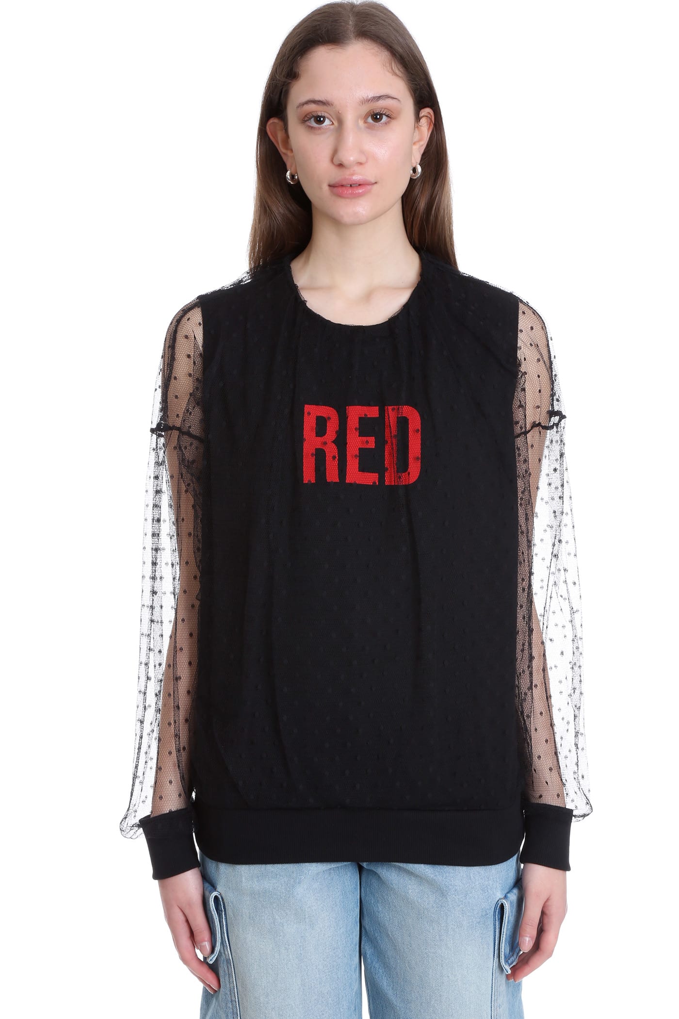 RED Valentino Knitwear In Black Cotton