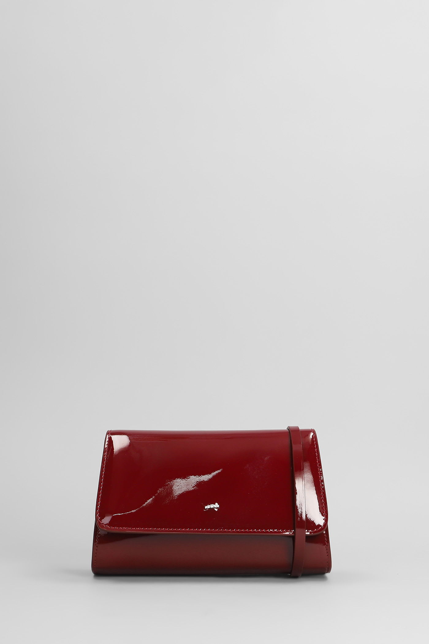 Cleopatra Clutch In Red Patent Leather