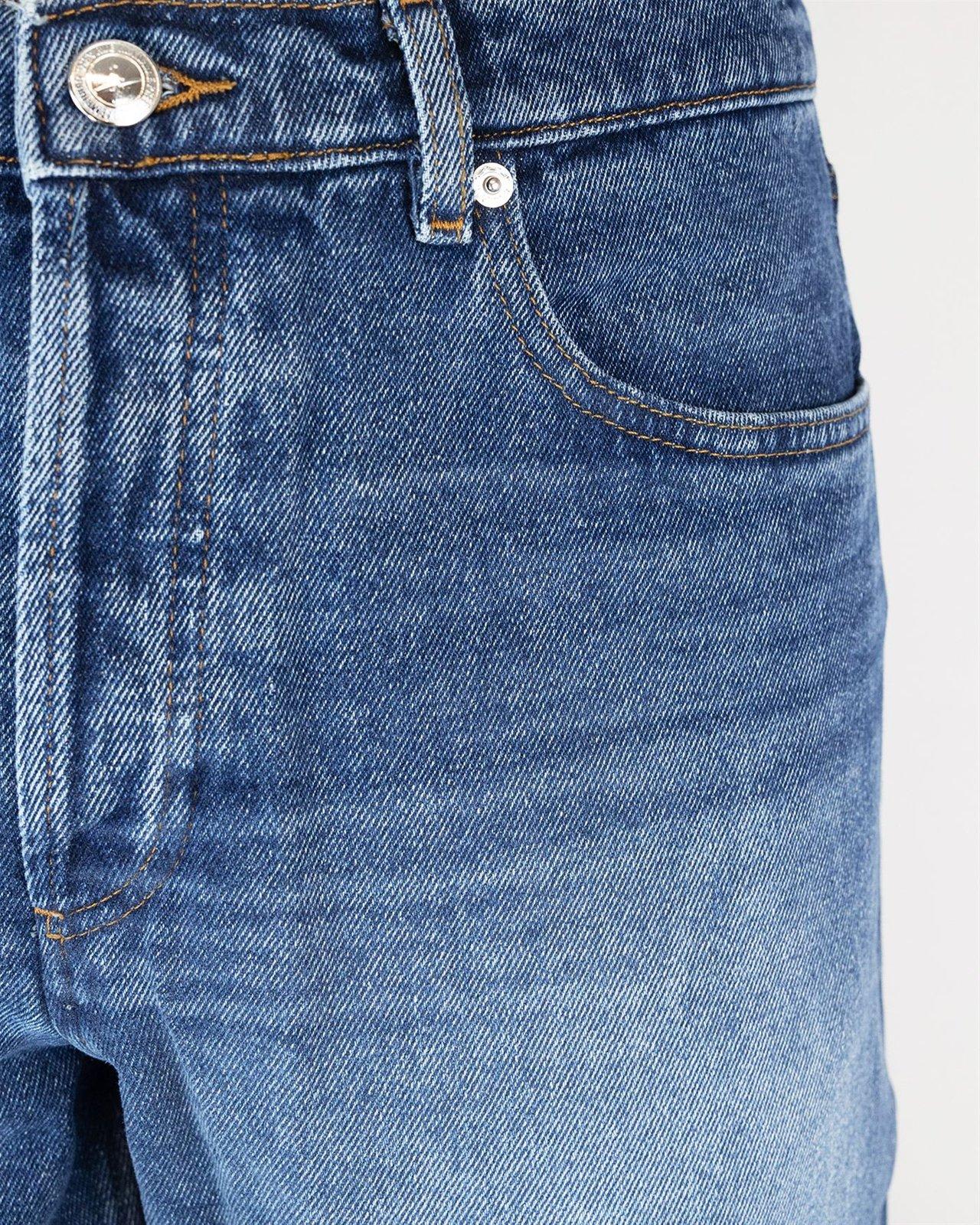 Shop Apc Straight Leg Jeans In Denim