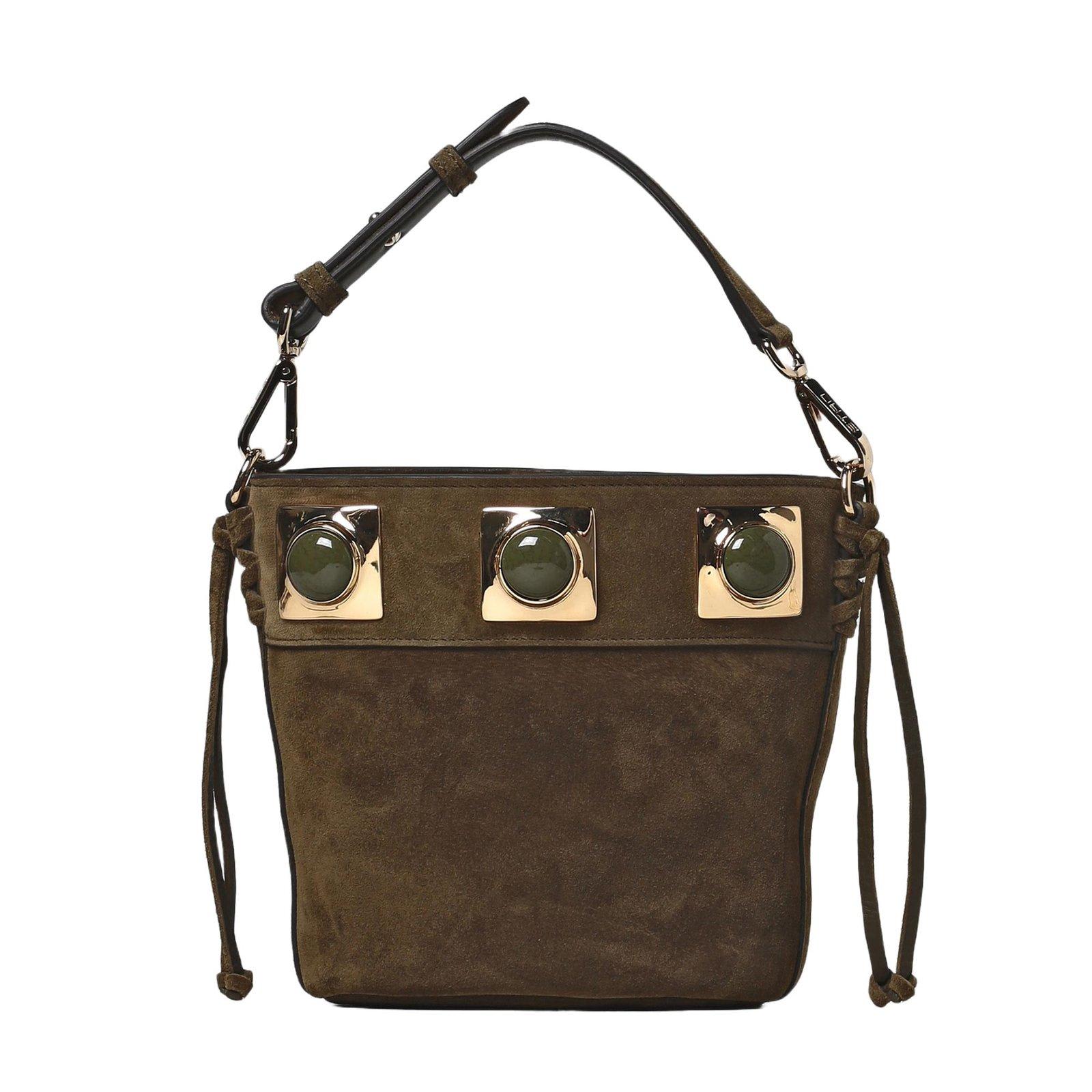 Etro Small Crown Me Studded Bucket Bag