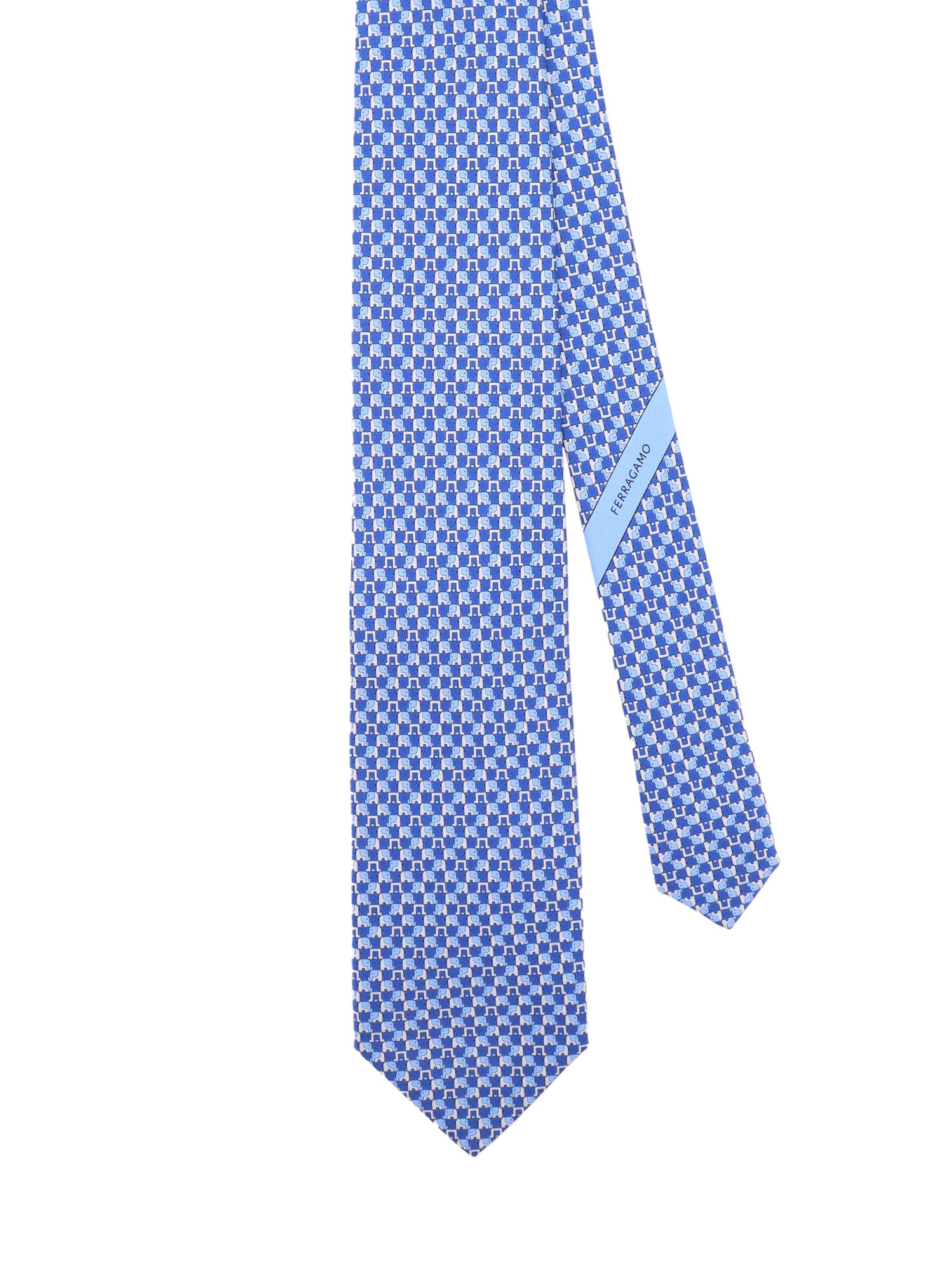 Shop Ferragamo Tie In Blue