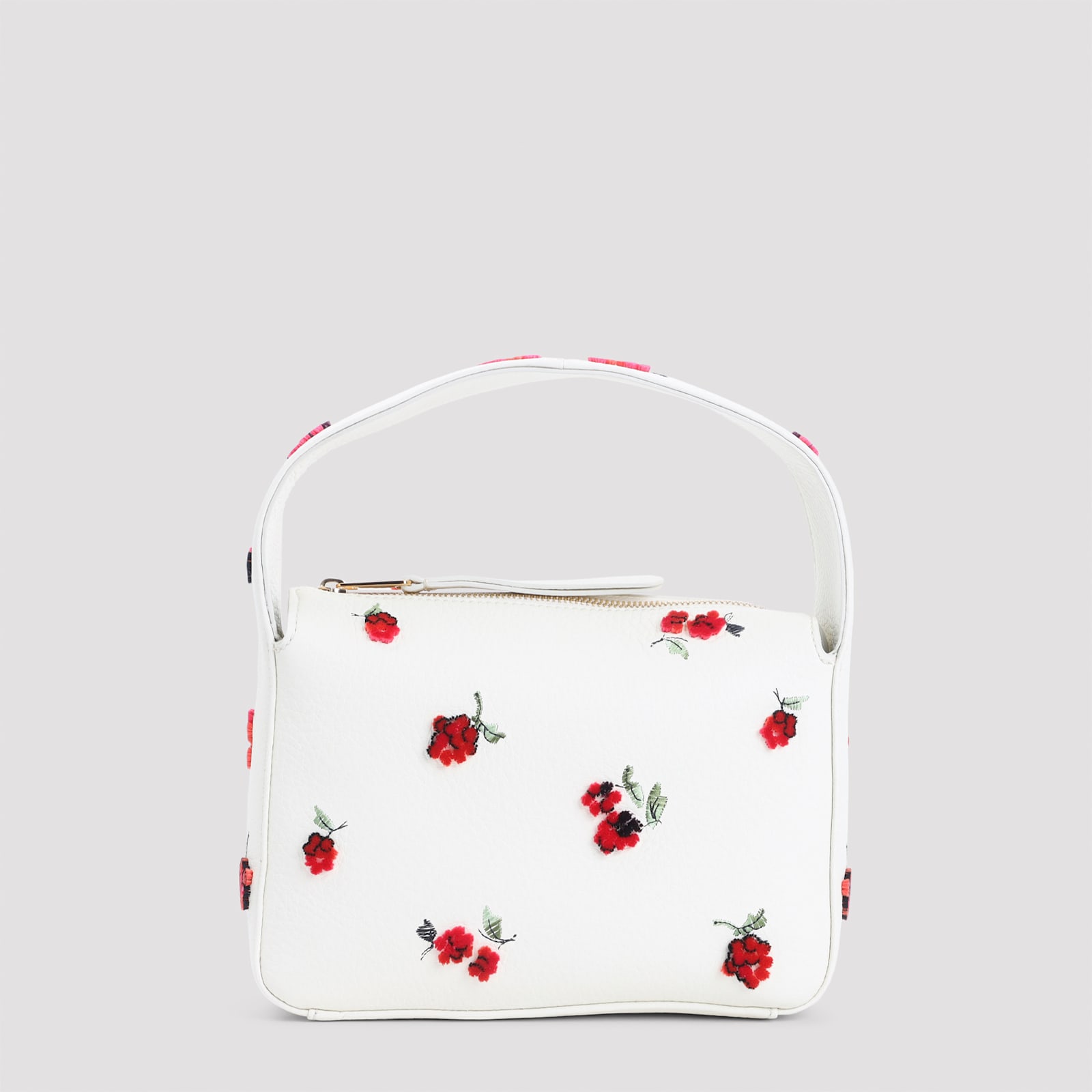 Khaite Small Elena Floral Top Handle Bag In Pink