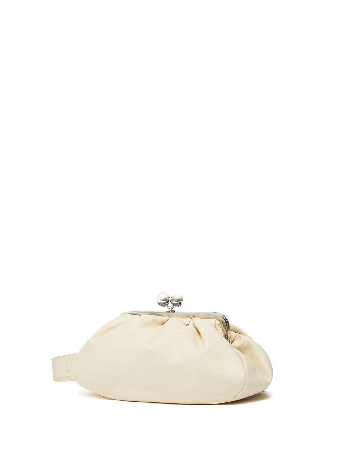 Shop Weekend Max Mara Medium Pasticcino Bag In Avorio