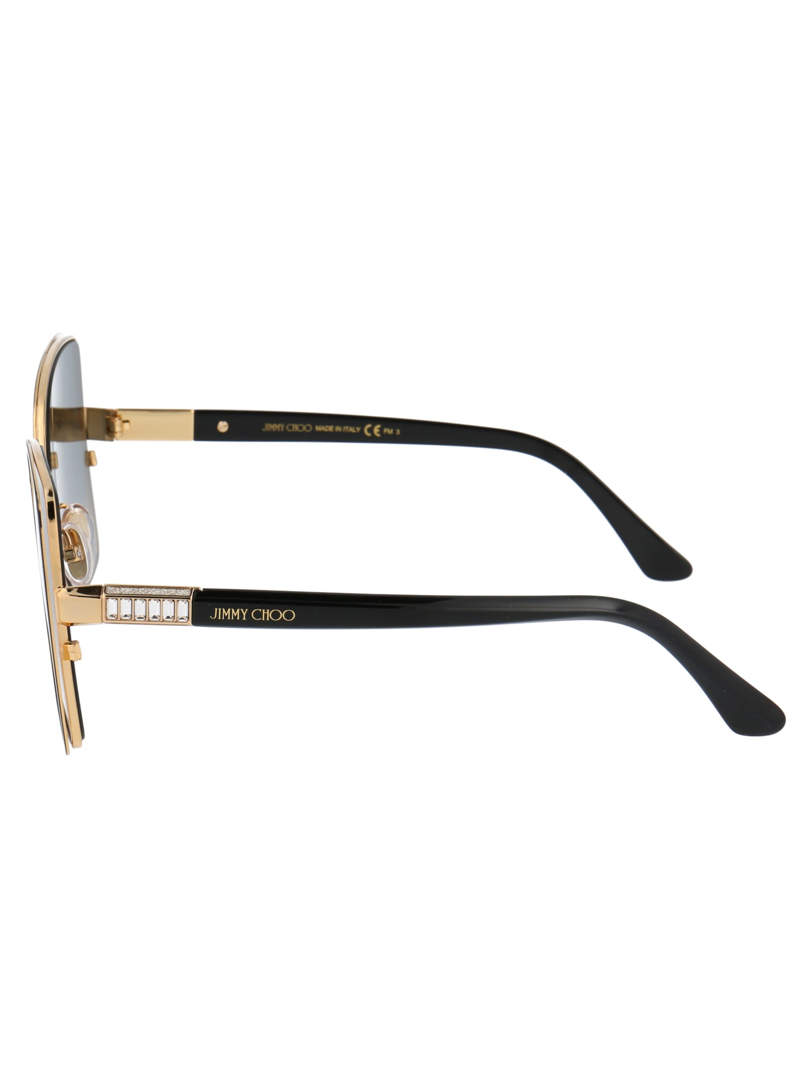 Shop Jimmy Choo Frieda/s Sunglasses In 2m29o Blk Gold B