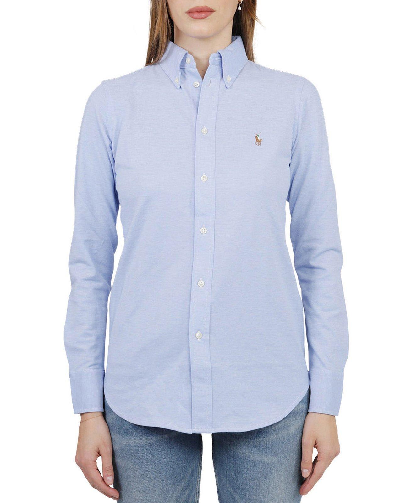 Ralph Lauren Logo Embroidered Buttoned Shirt