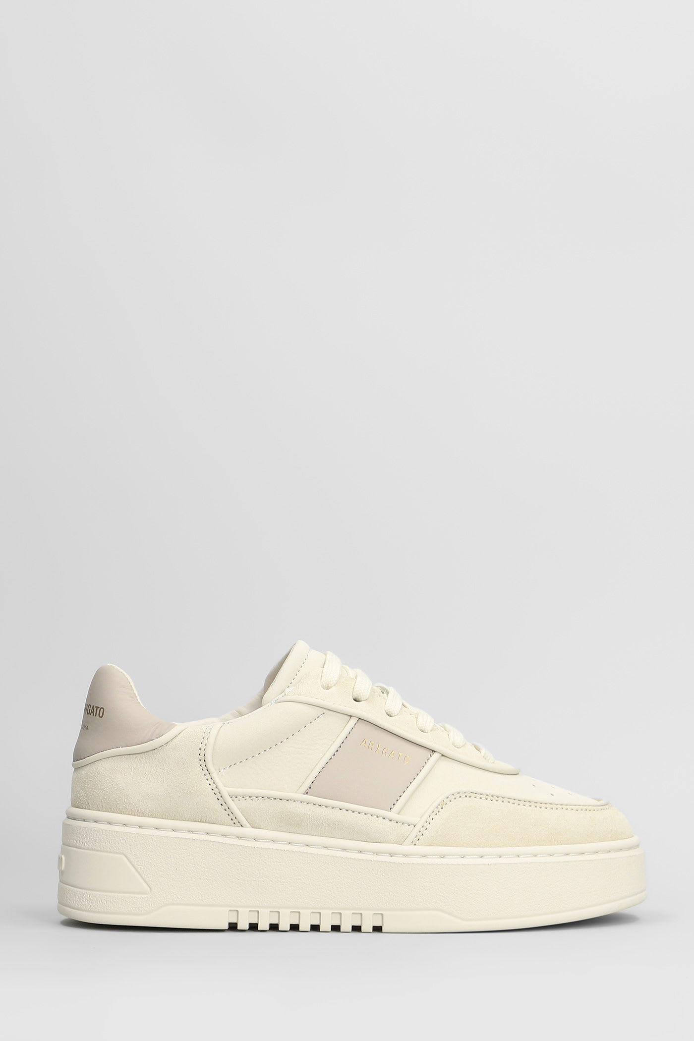 Axel Arigato Orbit Sneakers In Beige Suede And Fabric In Sand