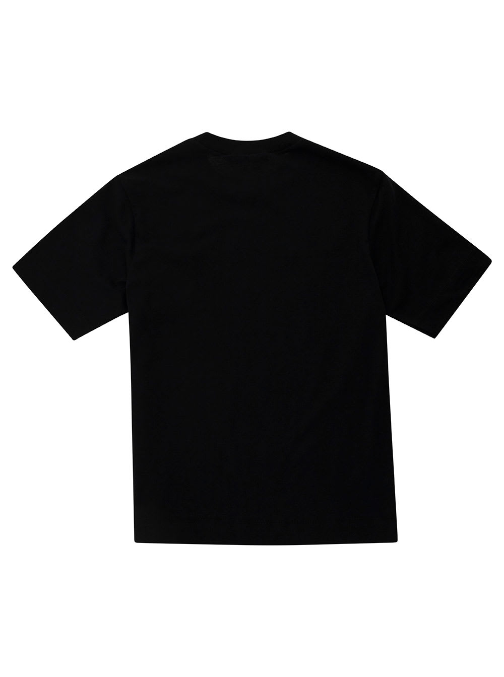 Shop Marni Black T-shirt With Contrasting Logo Print In Cotton Man
