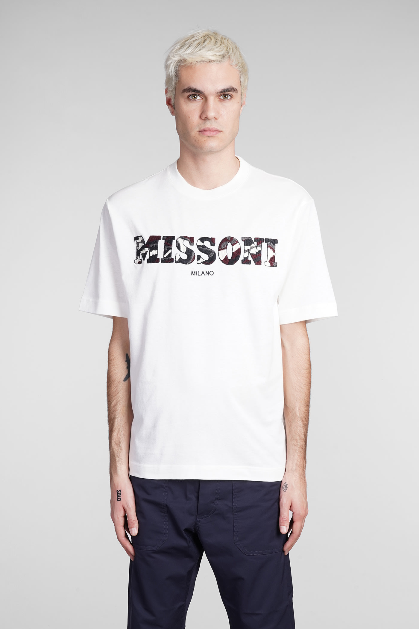 Missoni T-shirt In White Cotton