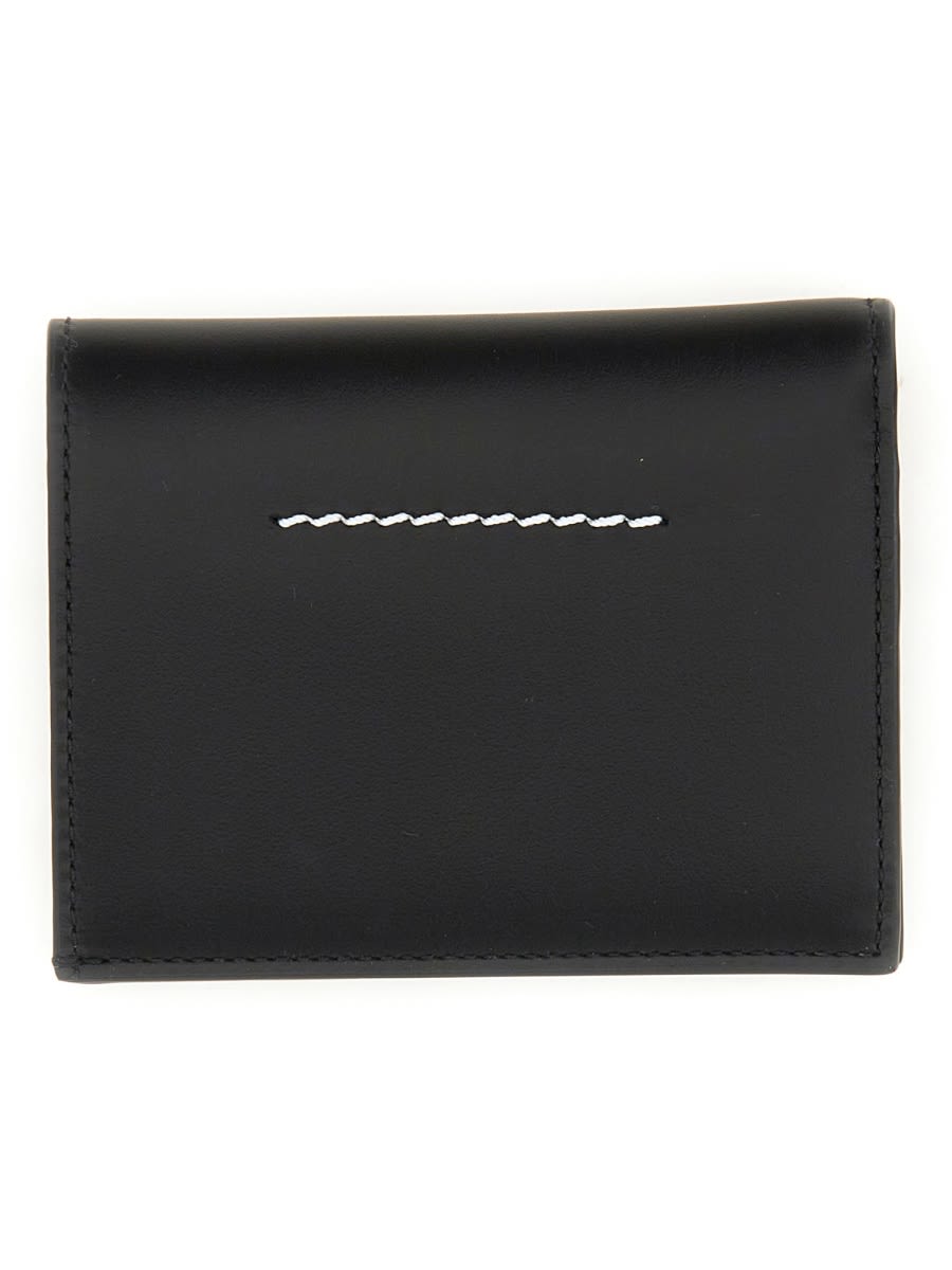 Shop Mm6 Maison Margiela Wallet With Logo In Black