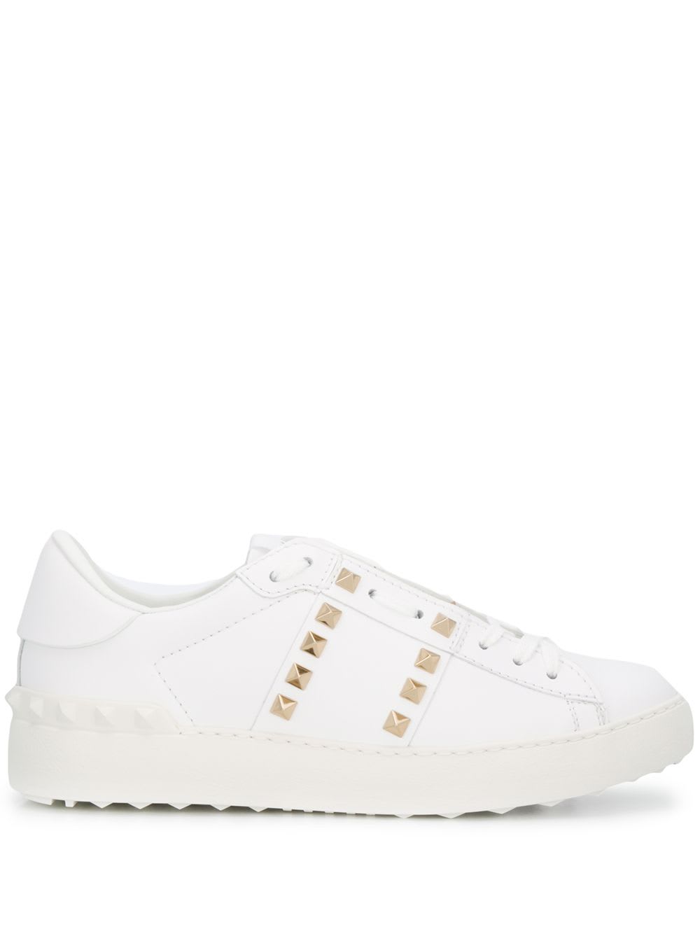 Valentino Rockstud Untitled Sneakers In White