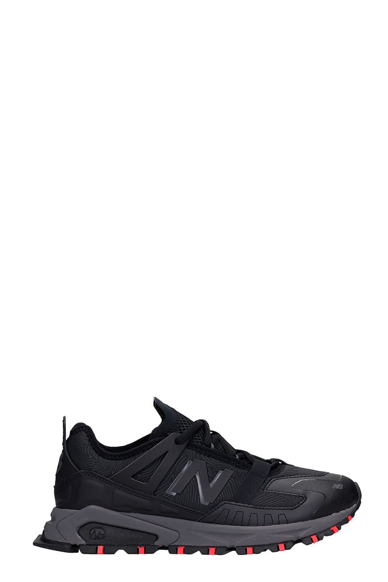 NEW BALANCE XRCT SNEAKERS IN BLACK SYNTHETIC FIBERS