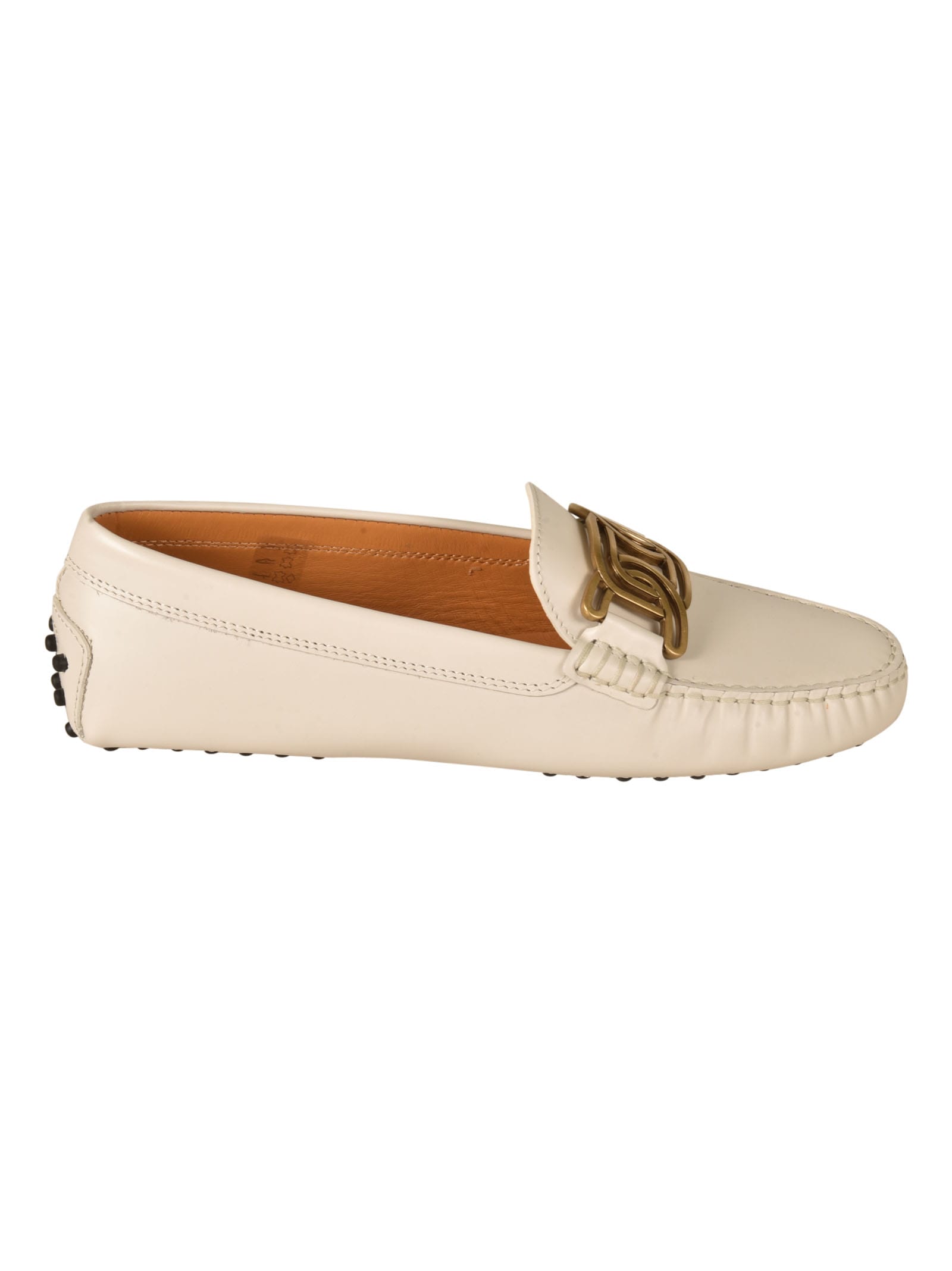 Tod's Gommino Catena Loafers In White