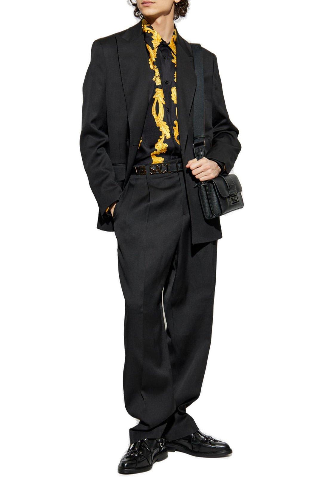 Versace Cameo Silk Long-sleeved Shirt
