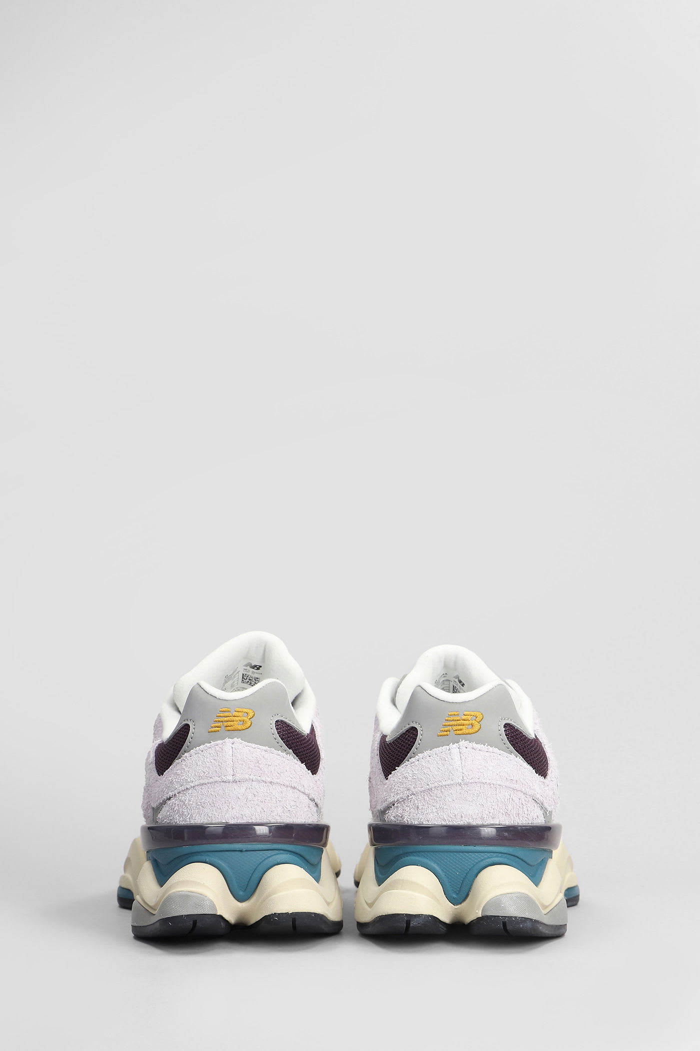New Balance 9060 Sneakers In Viola Suede And Fabric In Multi